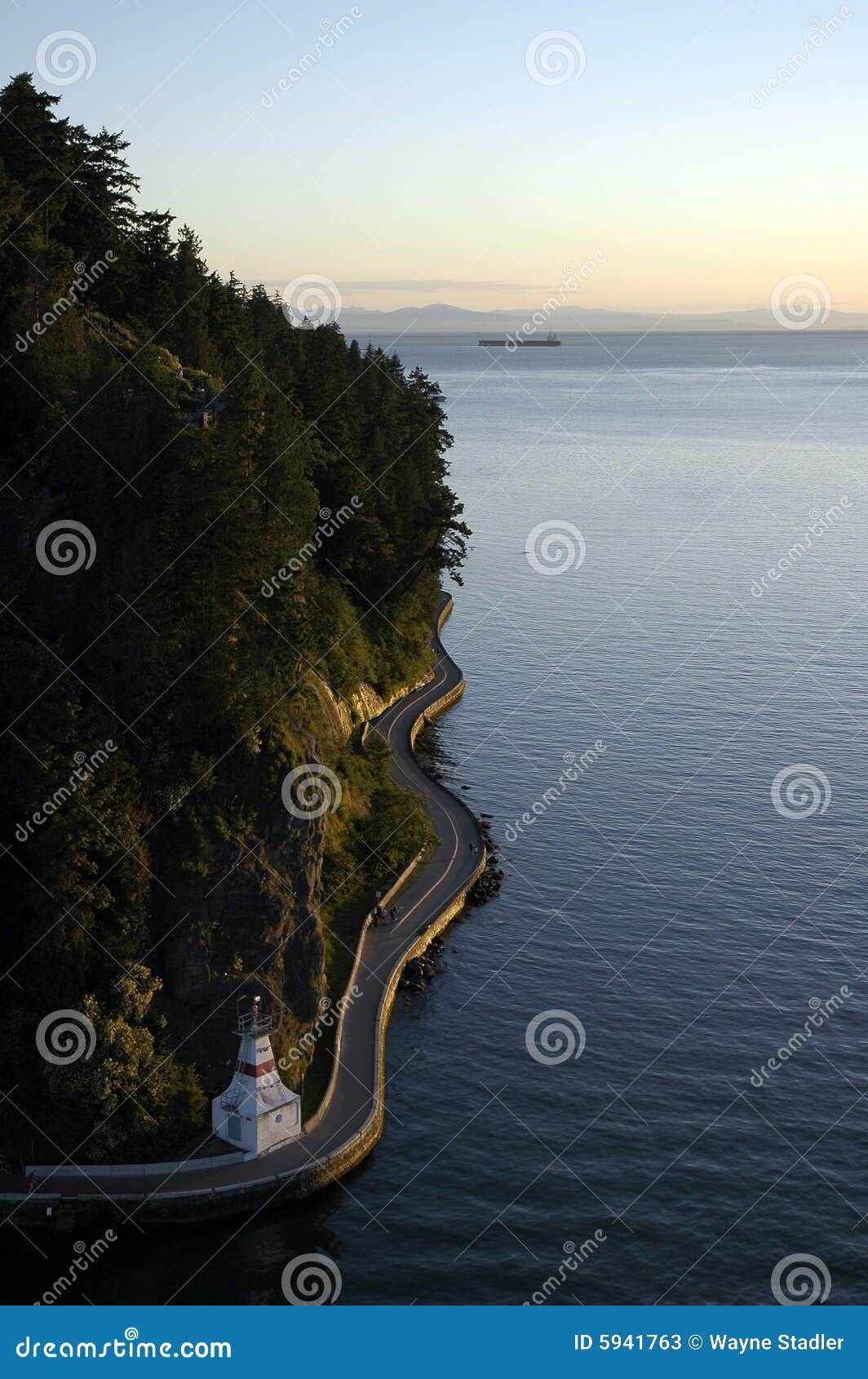 vancouver seawall from above
