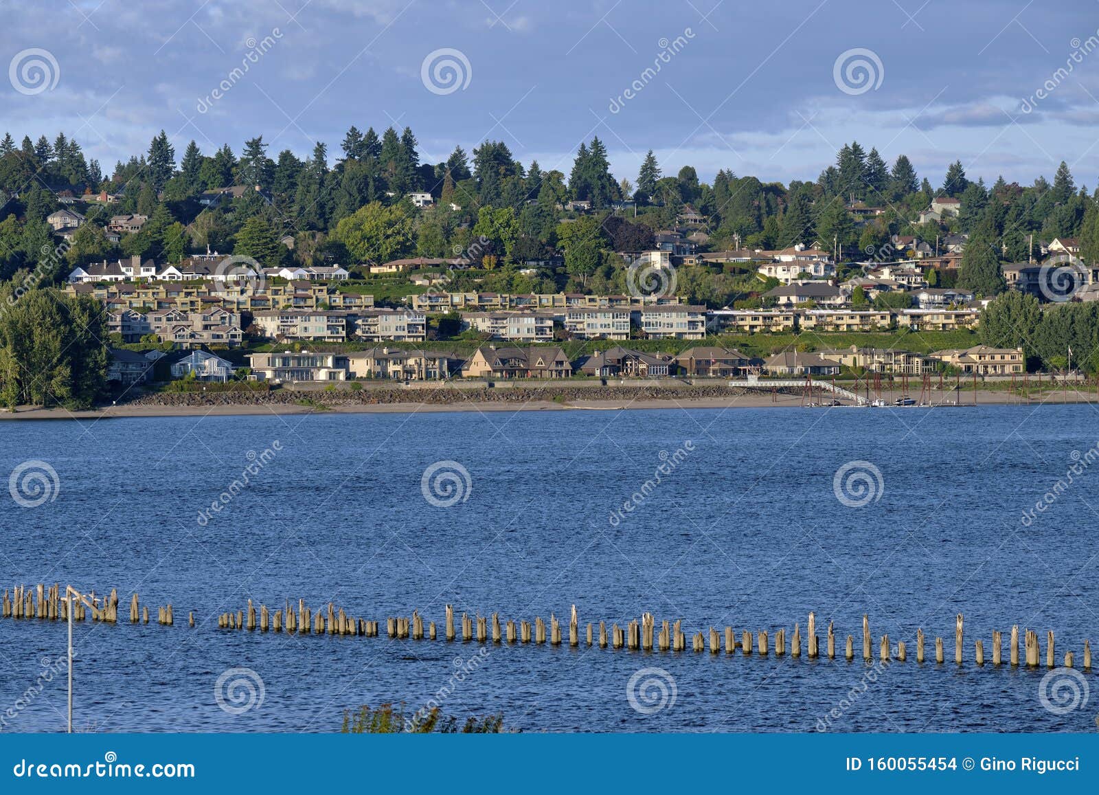 Vancouver Washington Across the Columbia River Stock Photo - Image of