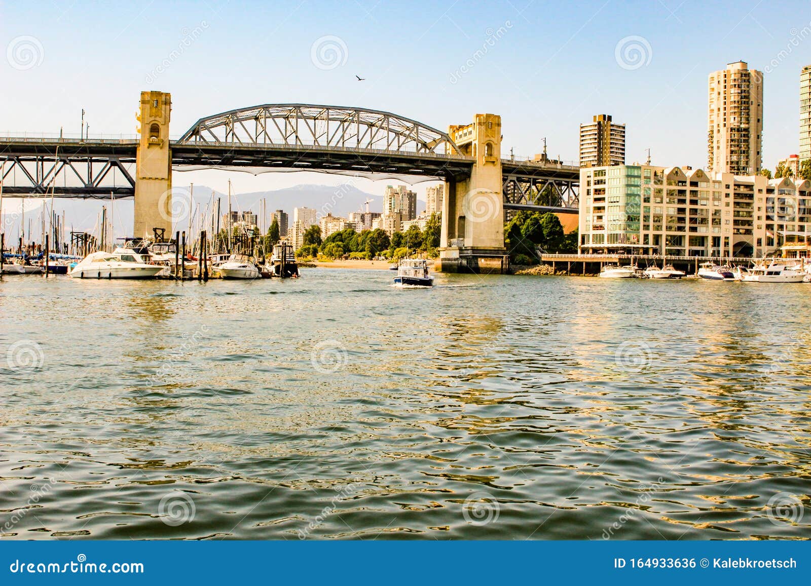 Vancouver Water Front. View of Vancouver Water Front in Downtown Stock