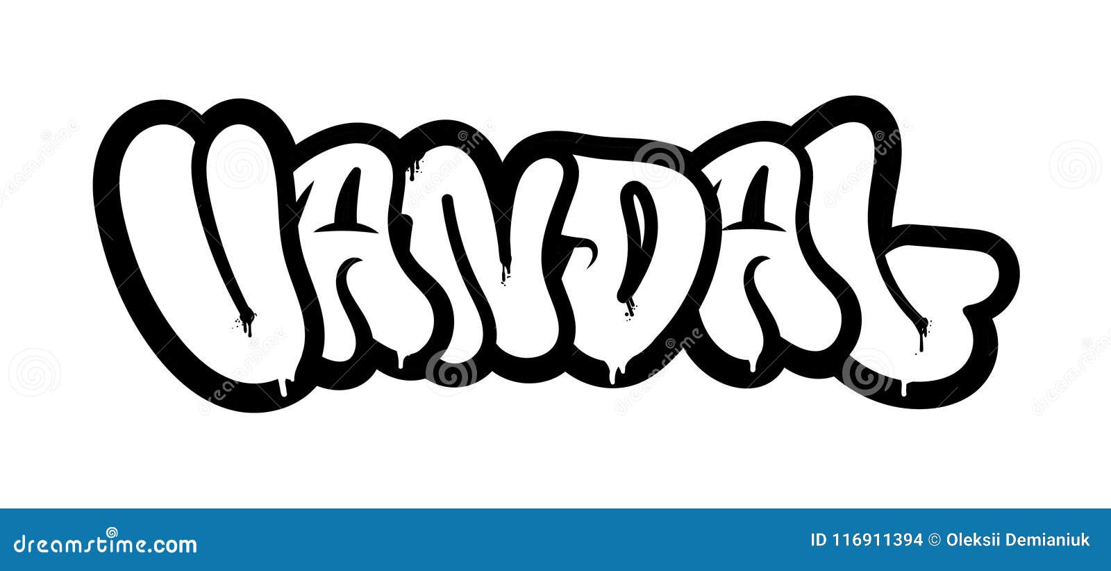 Vandal graffiti stock vector. Illustration of clothes - 116911394