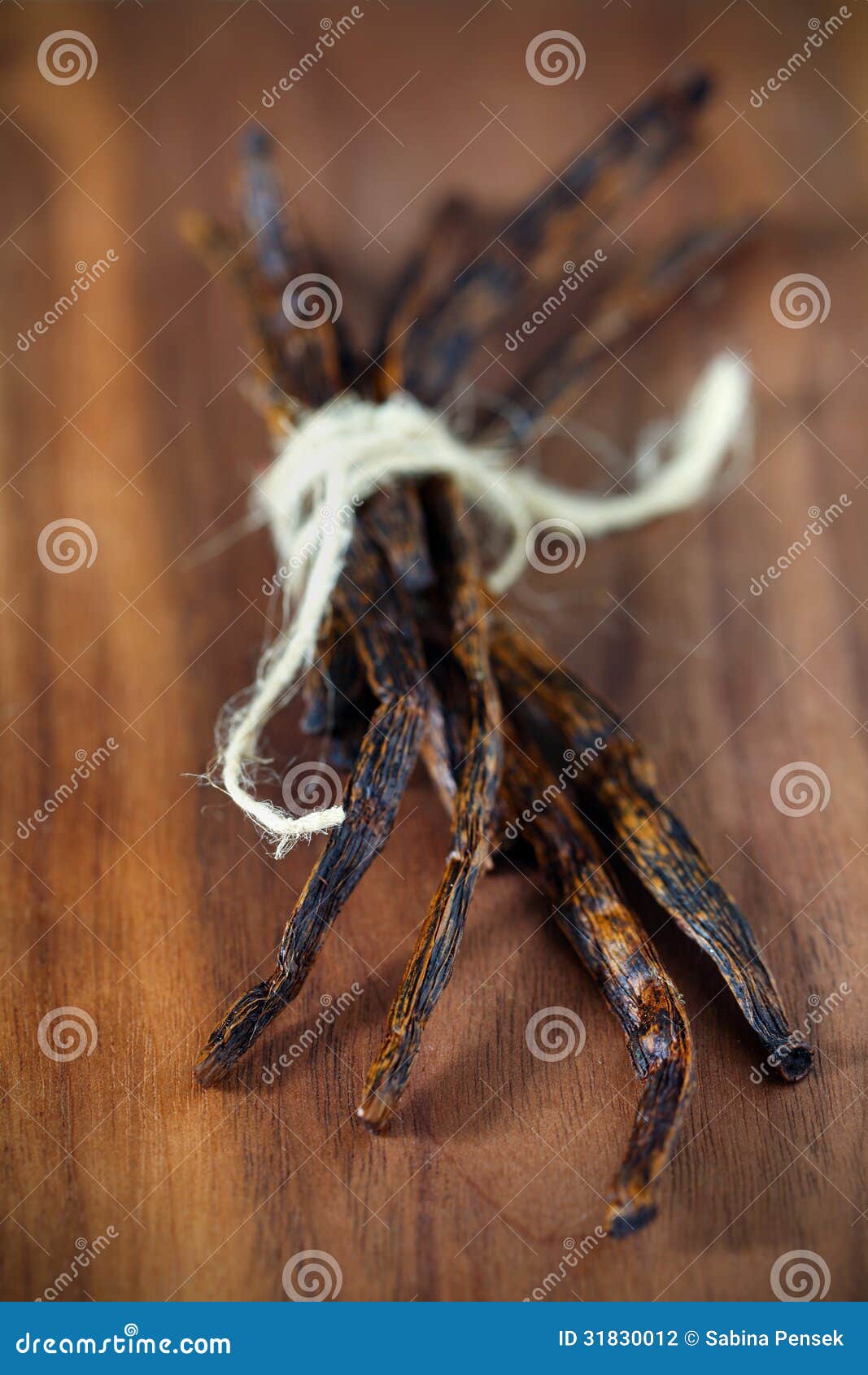 vanilla bunch, dried pods fragrant spice from india