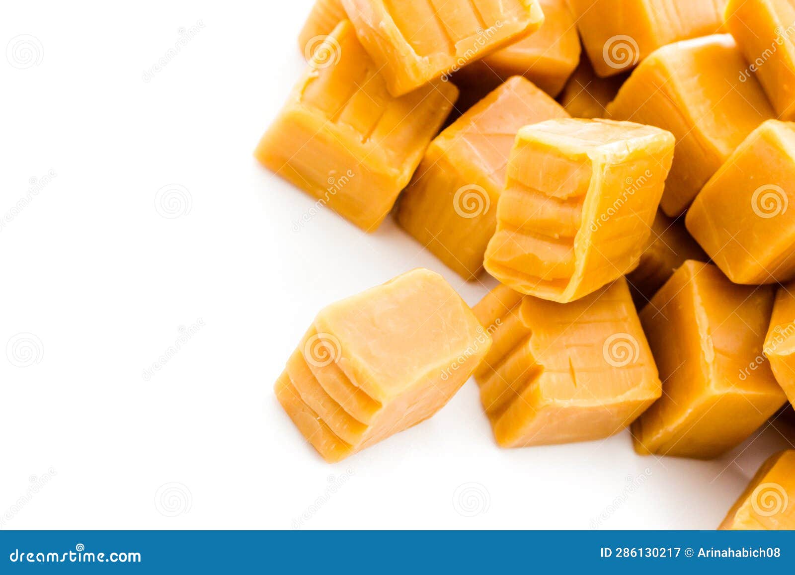 Caramel candy stock image. Image of food, caramel, opened 286130217