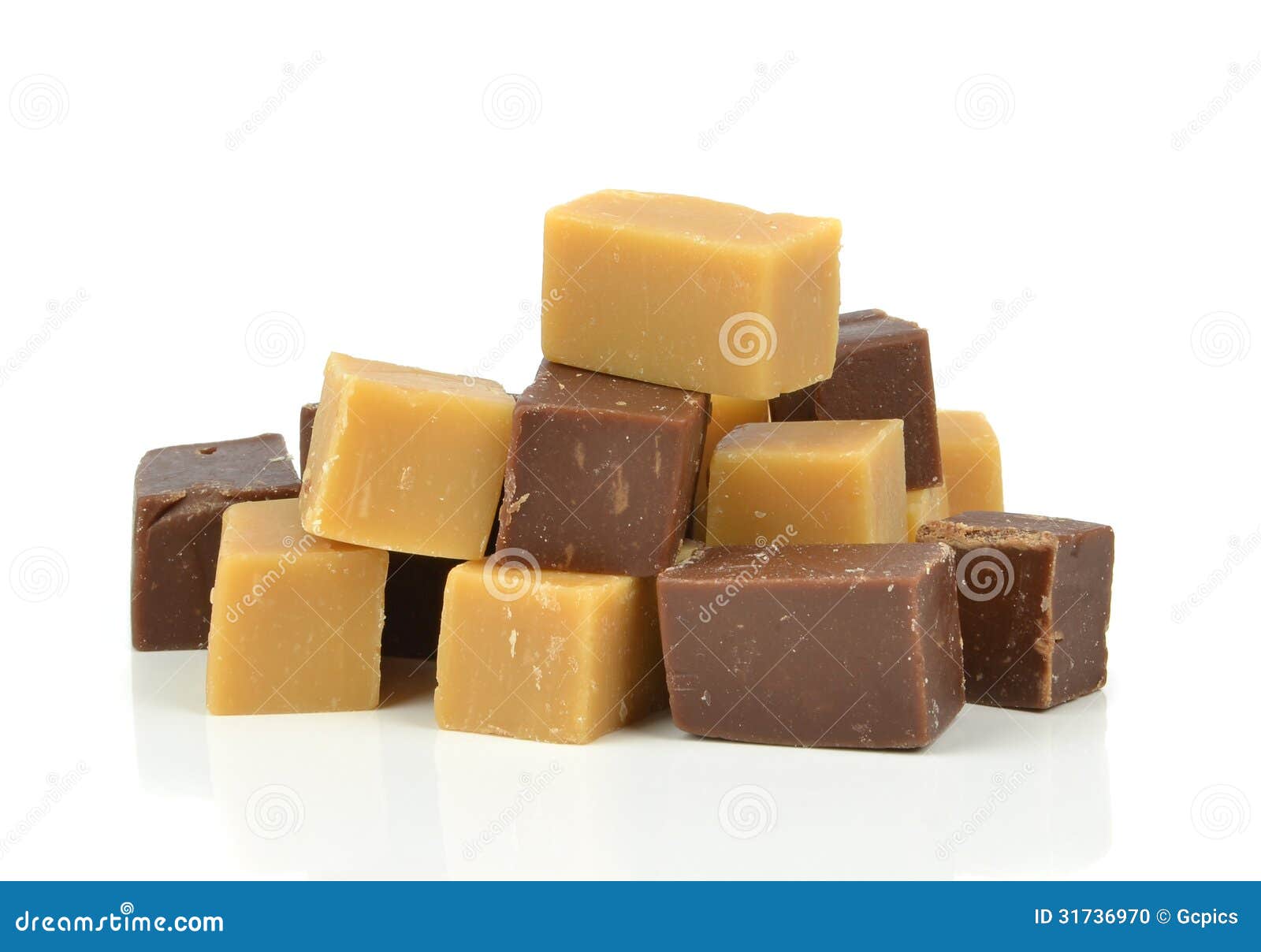 Vanilla And Chocolate Fudge Stock Photo Image of toffee, sugary 31736970