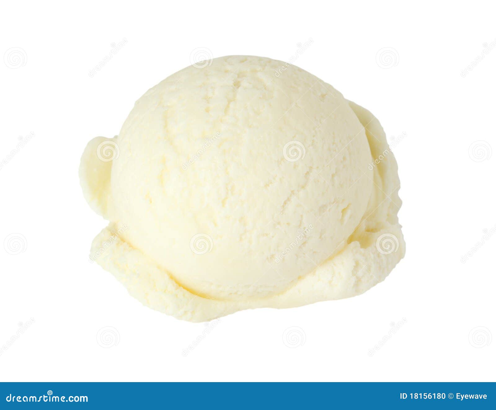 Vanilla ice cream ball with pieces of pistachio(clipping path Stock Photo -  Alamy