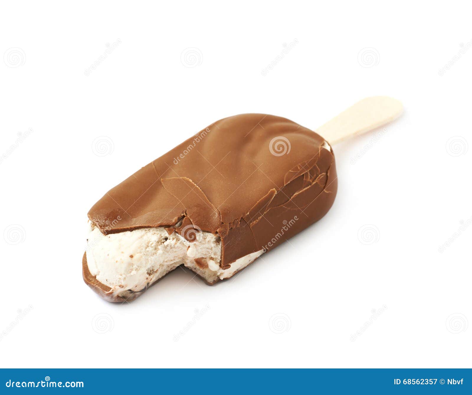Vanilla Ice Cream Bar on a Stick Stock Image - Image of vanilla, sweet ...