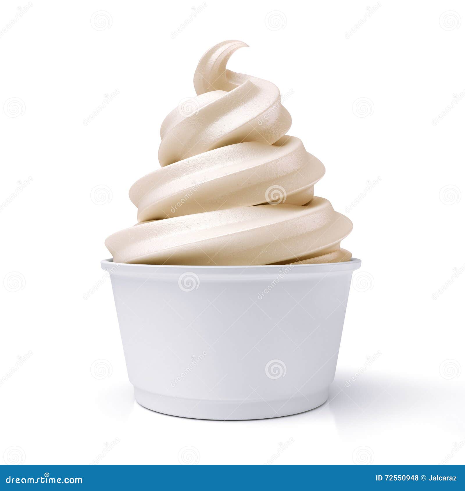 vanilla ice cream in paper cup