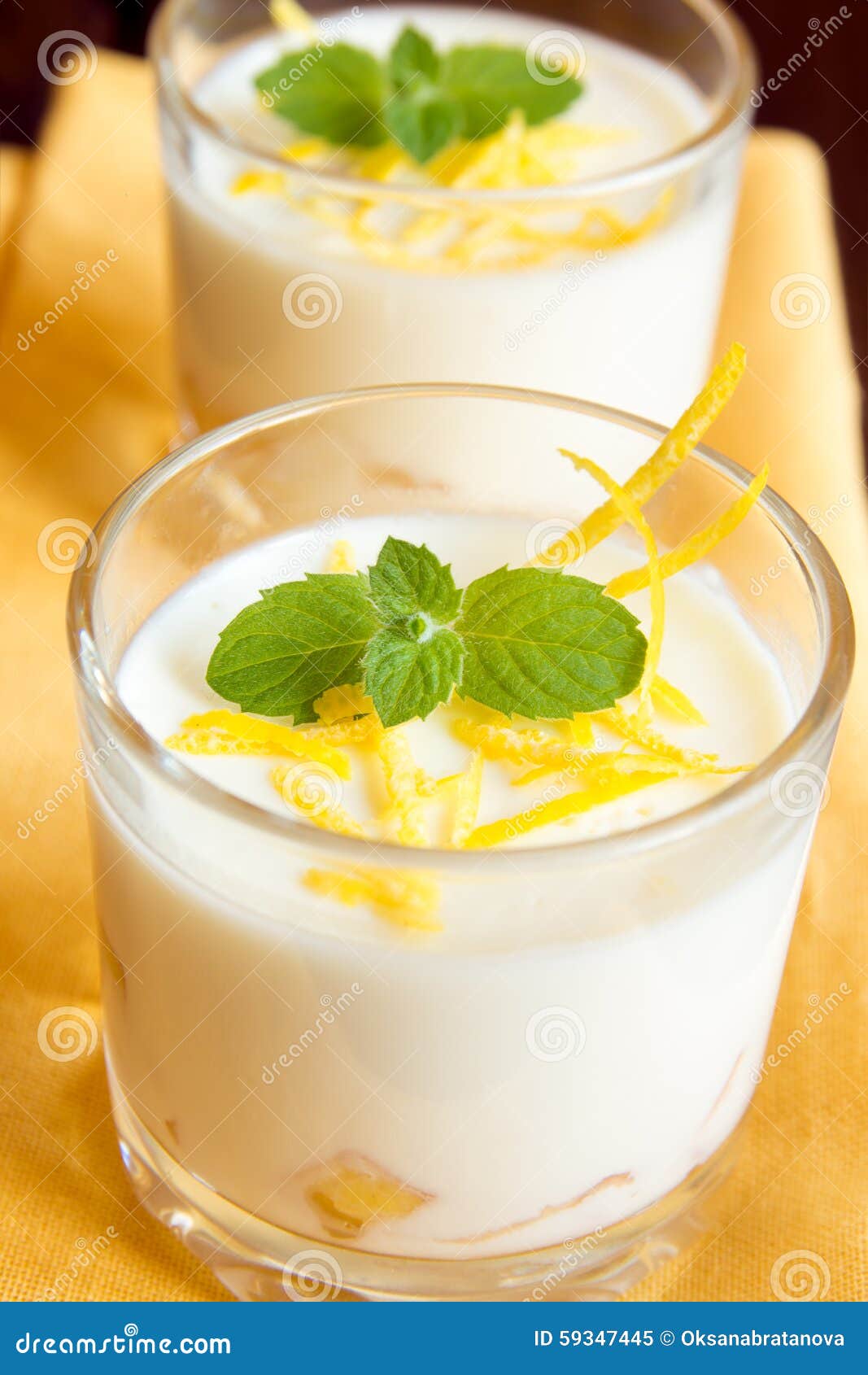 Vanilla Panna Cotta stock image. Image of food, background - 59347445