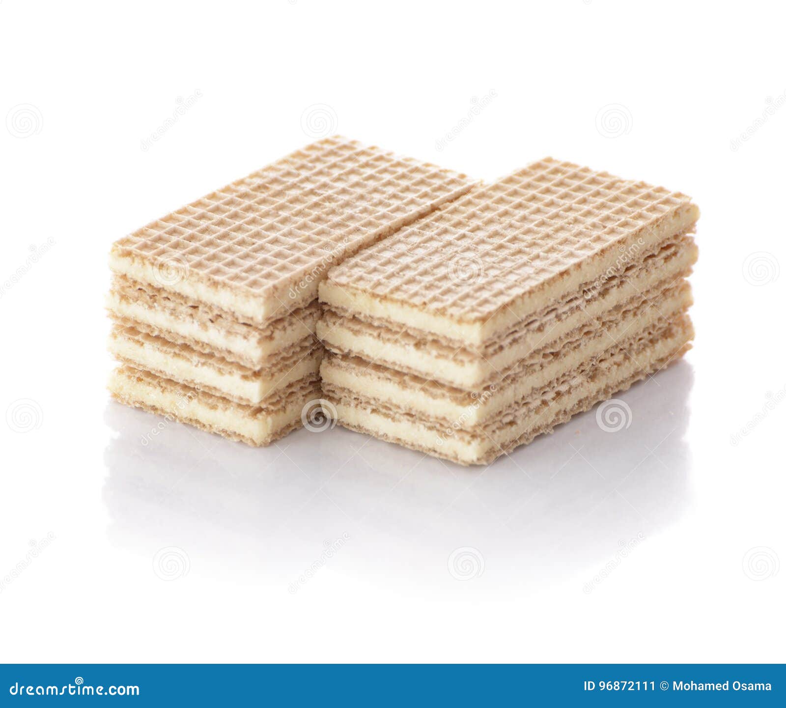 Vanilla Wafer Biscuits stock image. Image of food, dessert 96872111