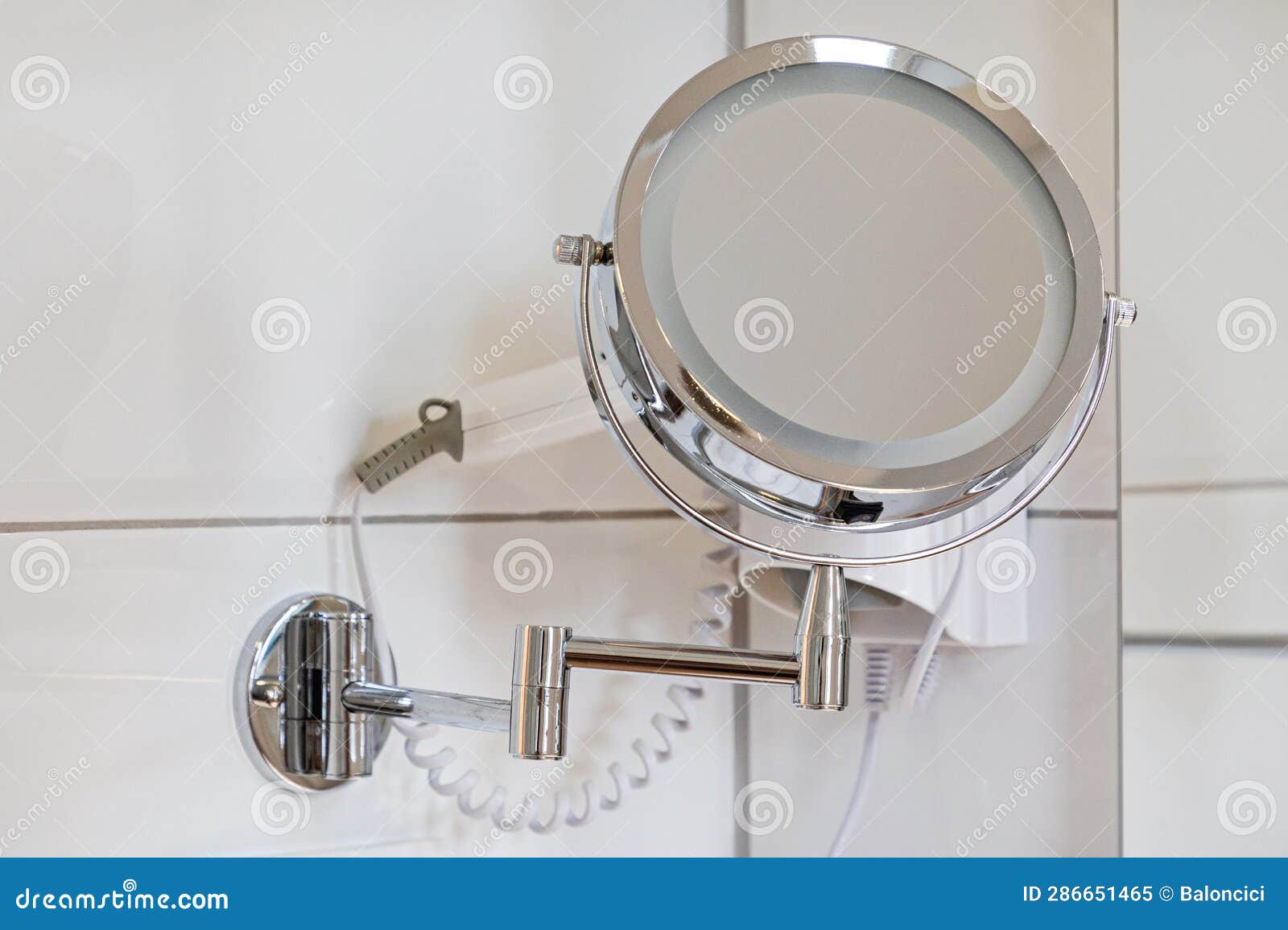 Vanity Arm Mirror stock image. Image of makeup, slovenia 286651465
