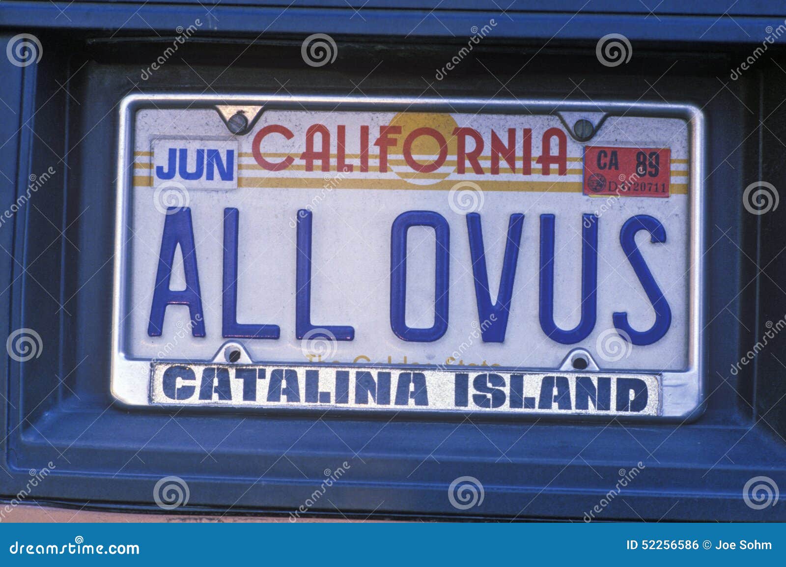 Vanity License Plate California Editorial Photo Image of