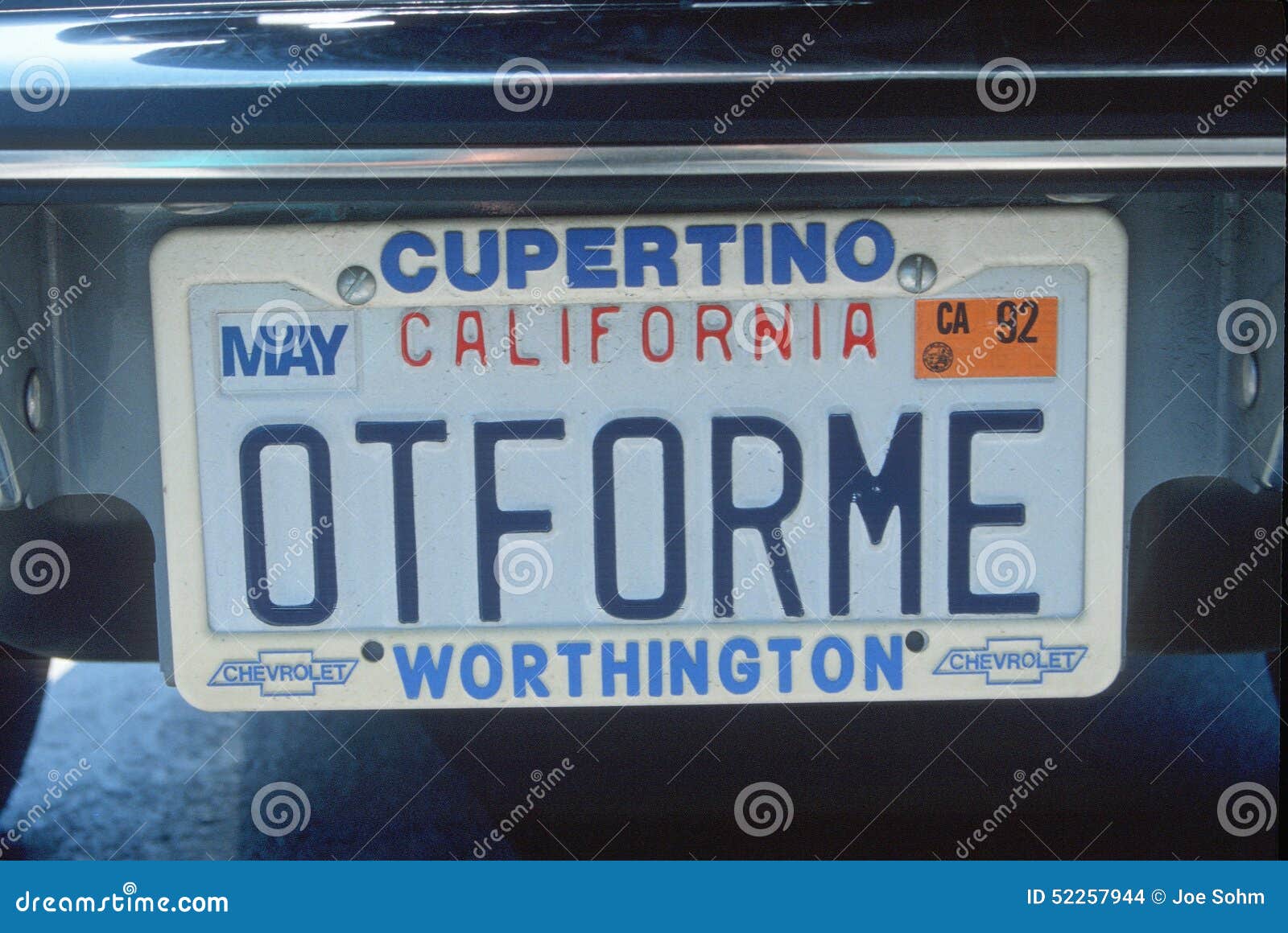 Vanity License Plate California Editorial Stock Image Image of