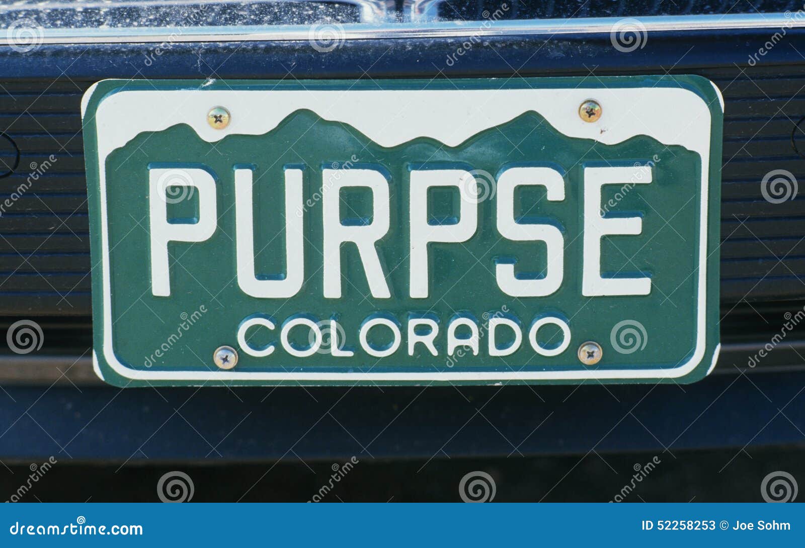 Vanity License Plate Colorado Editorial Stock Photo Image of reason, communications 52258253