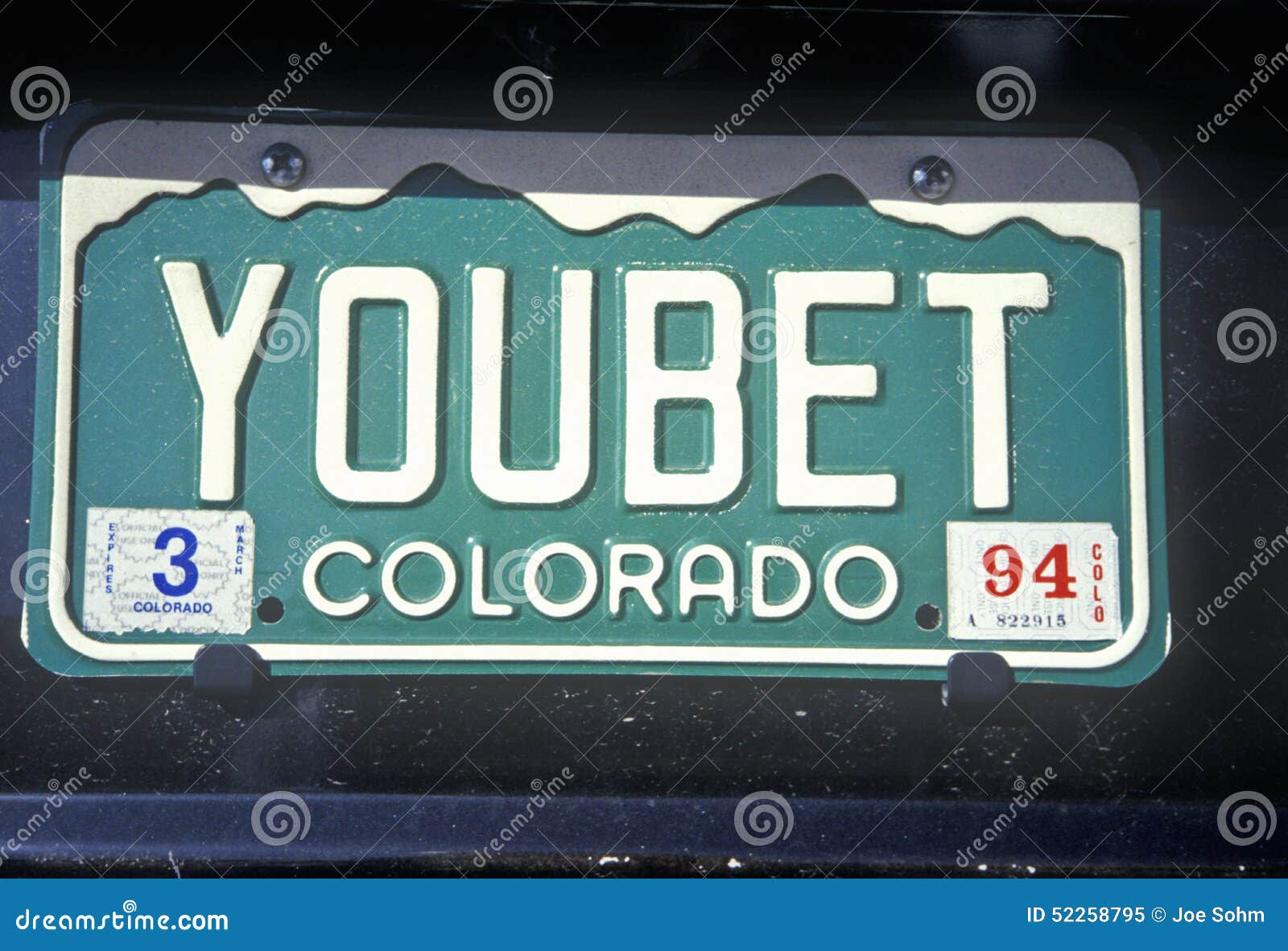 Vanity License Plate Colorado Editorial Image Image of conceit