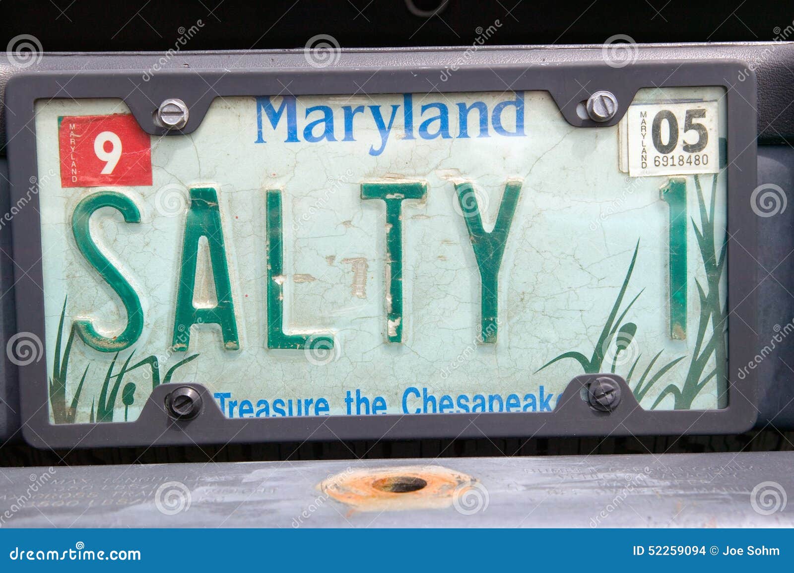 Vanity License Plate Maryland Editorial Stock Image Image of slogan