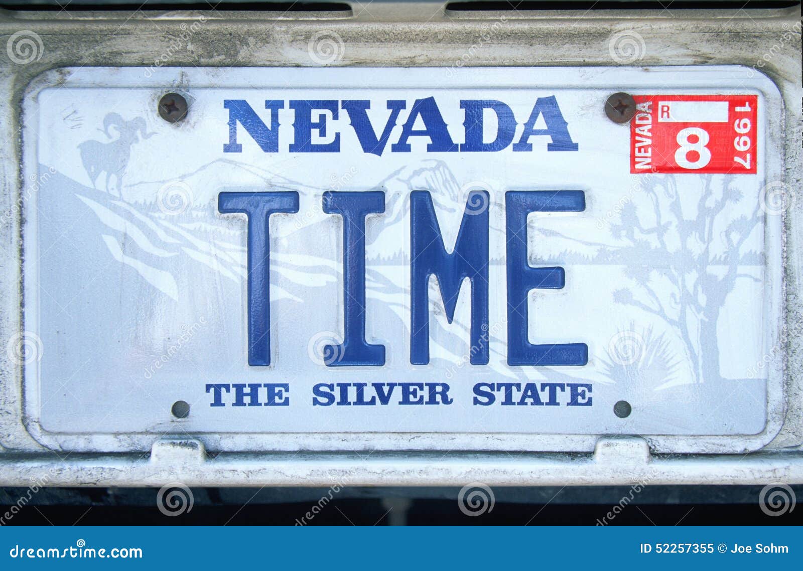 Vanity License Plate Nevada Editorial Image Image of time