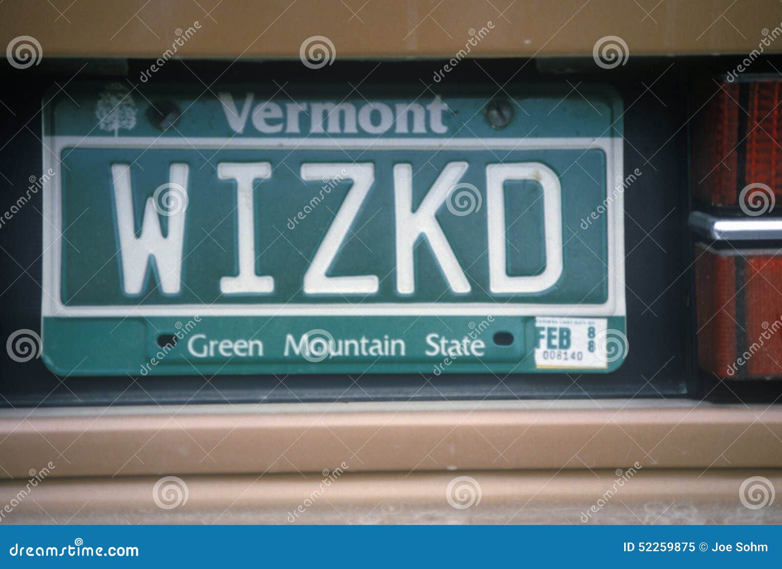 Vanity License Plate Vermont Editorial Image Image of personalized