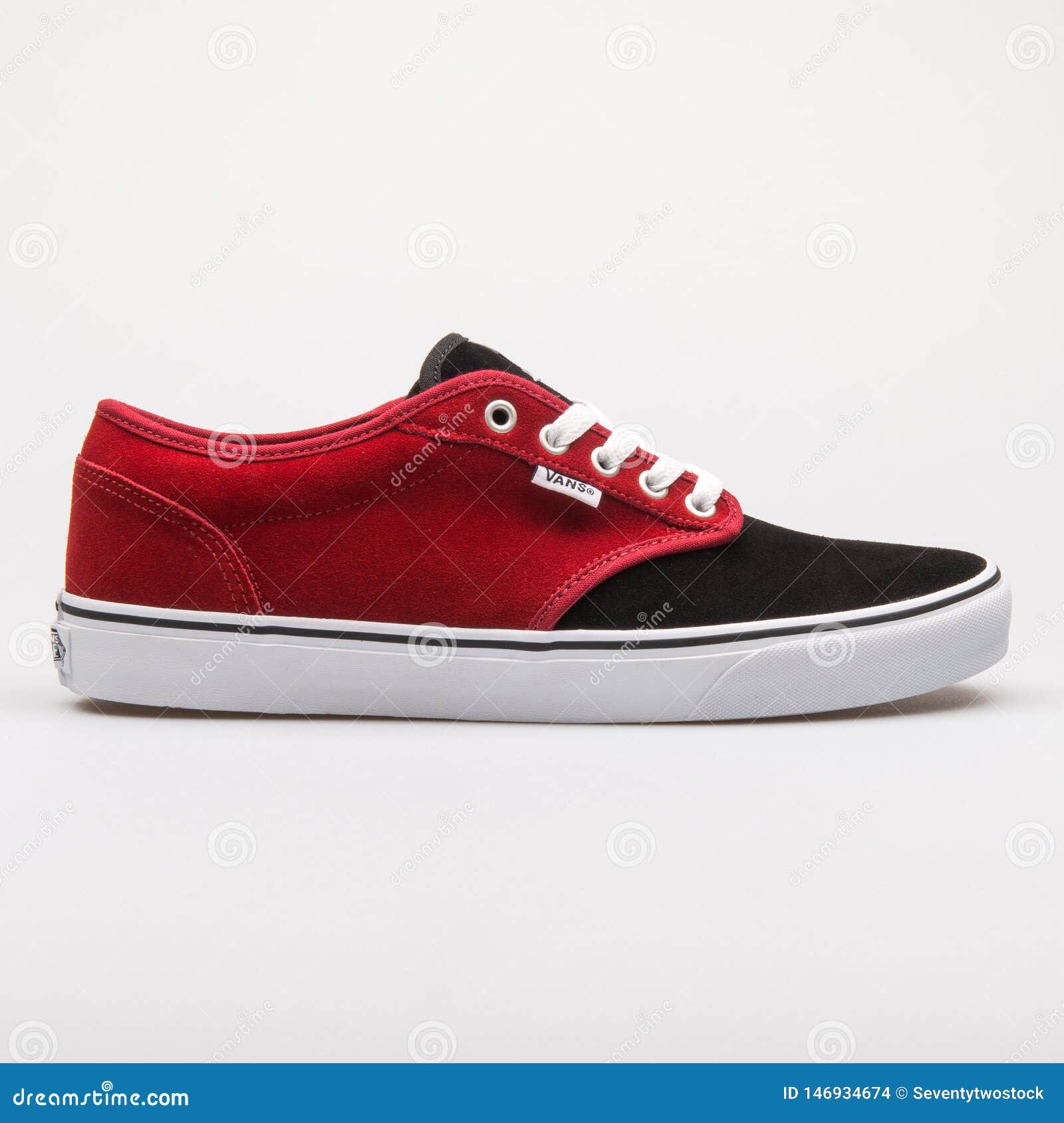 Vans Atwood Varsity Red and Black Sneaker Editorial Stock Image - of back, item: 146934674