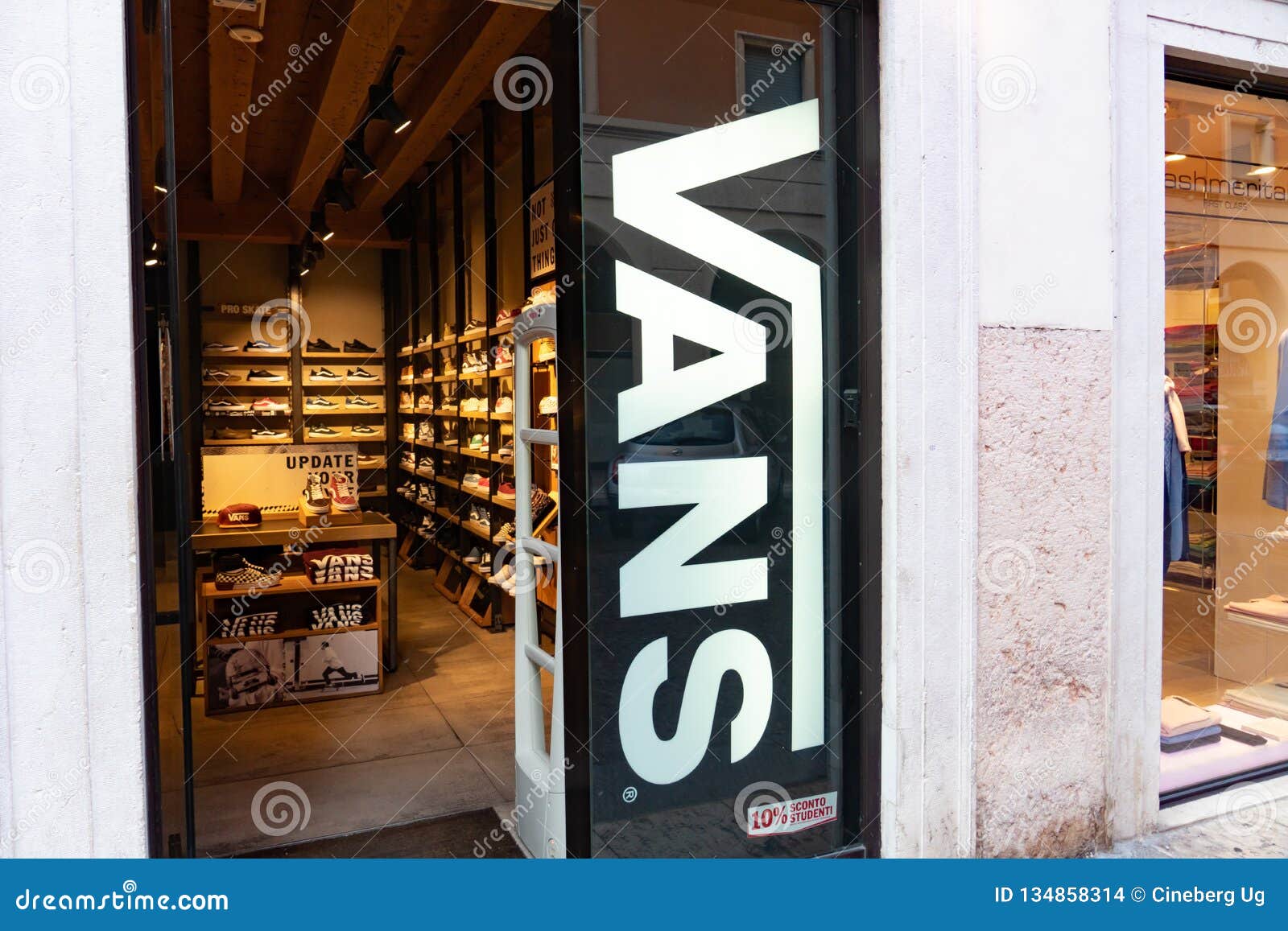 Vans shoes store editorial stock image. Image of modern - 134858314