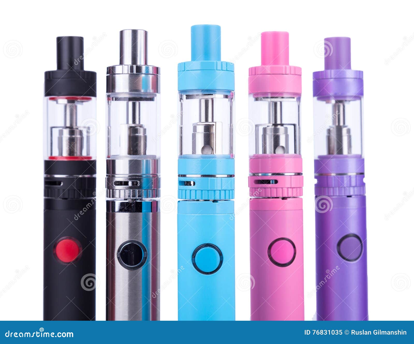 Vaping Devices Isolated on White Stock Image Image of habit