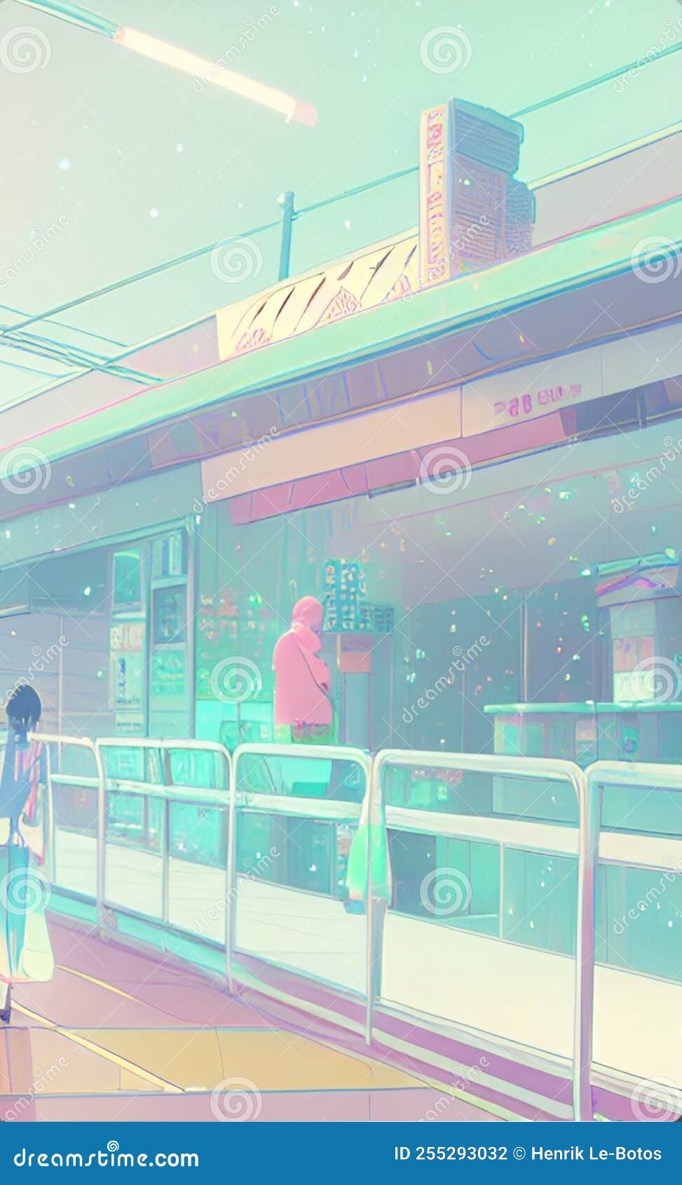 Anime Aesthetic Retro Vaporwave Digital Art by Manuel Schmucker  Fine Art  America