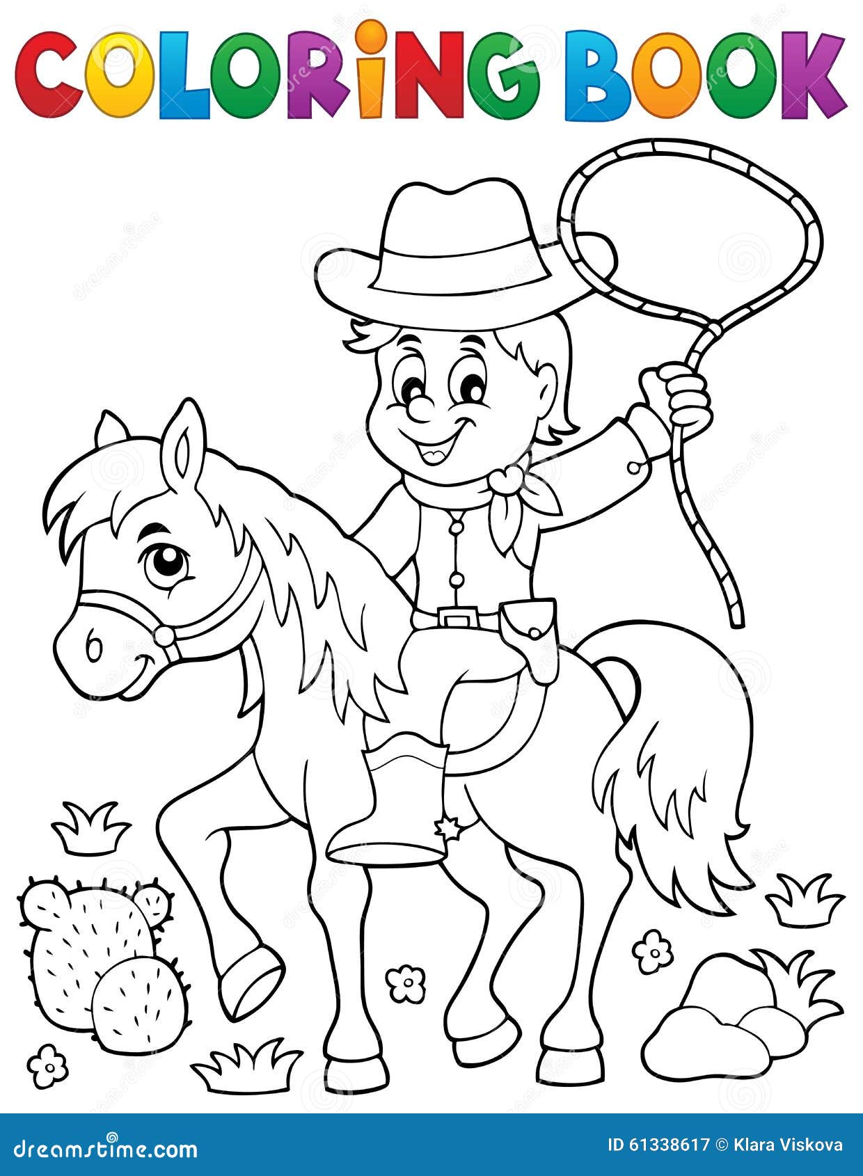 Desenhos para colorir de desenho de um homem saltando com seu cavalo para  colorir online 