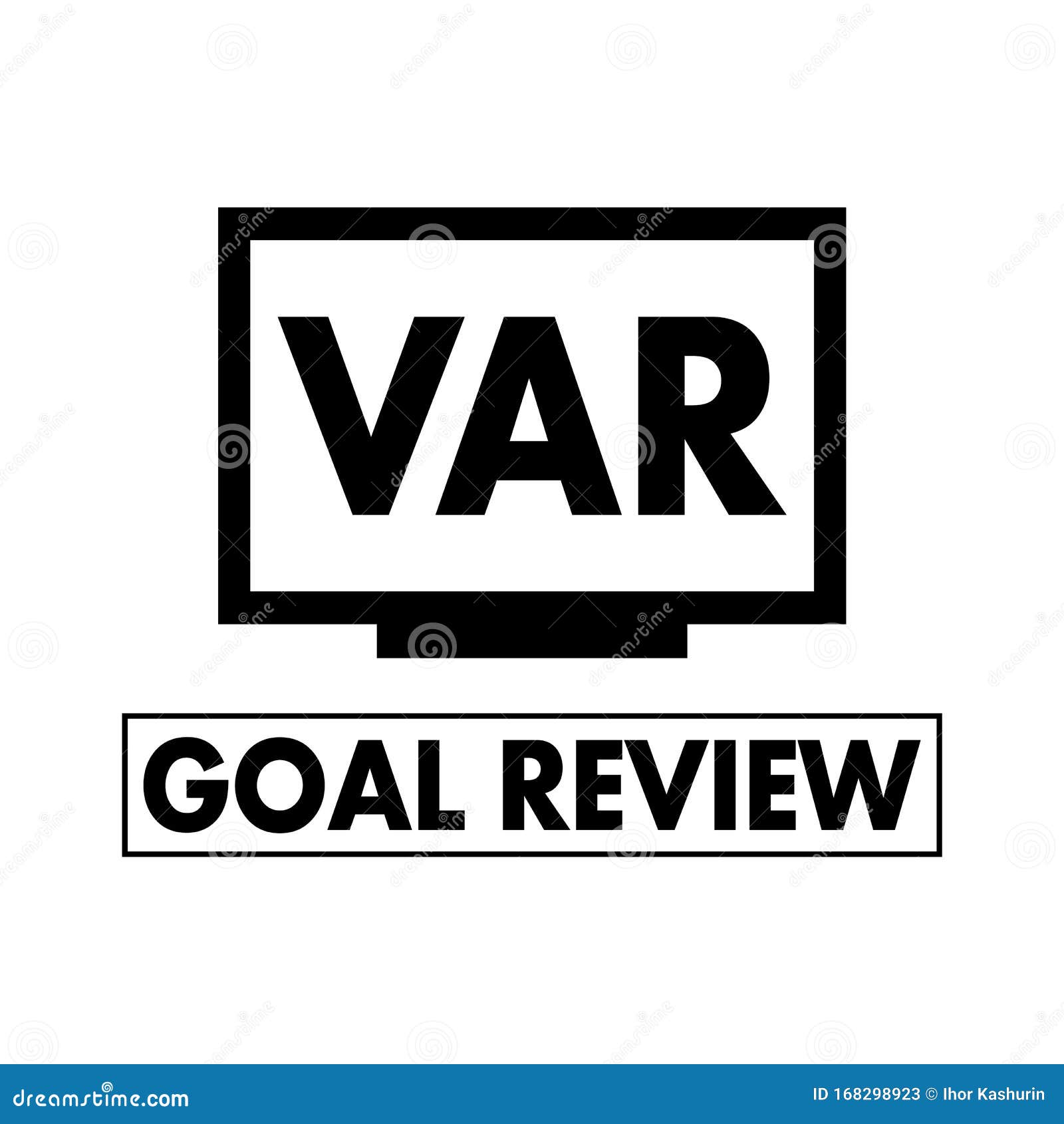 Var System Symbol Illustration Video Assistant Referee Symbol Stock Illustration Illustration Of Referee Field 168298923