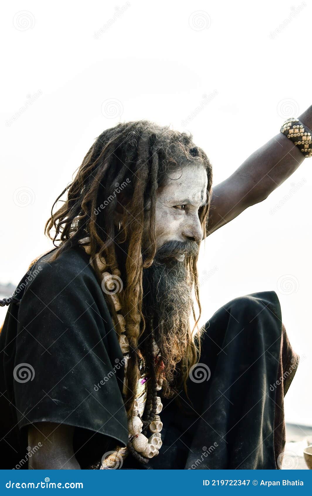 Varanasi, India: Portrait of a Hindu Bearded Sadhu, Pilgrim or ...