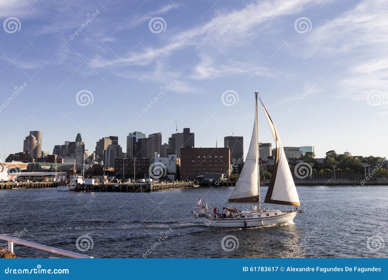 Varende Boot Boston Massachusetts Redactionele Fotografie Image of