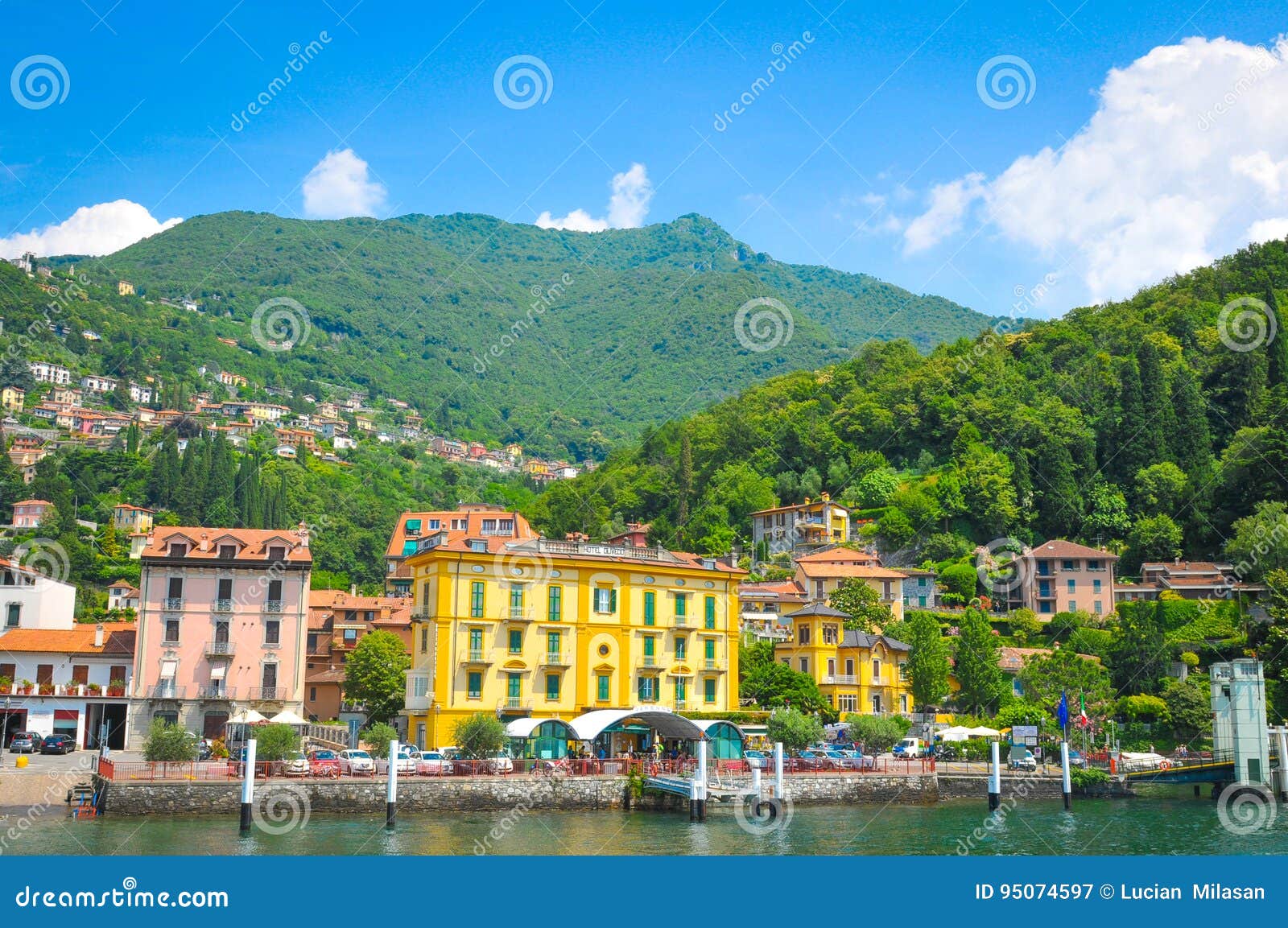 Varenna, Italy stock image. Image of buildings, como 95074597