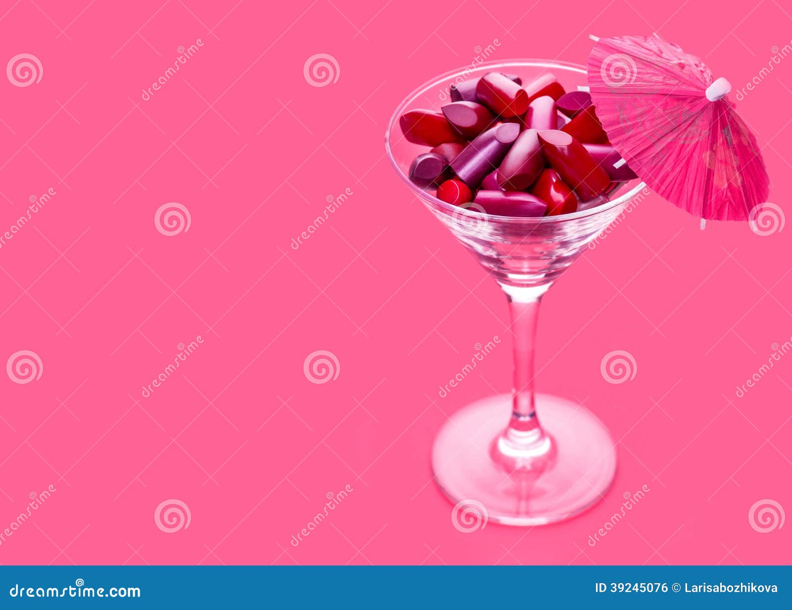 Variation Color of Lipstick in a Glass Stock Photo Image of pink