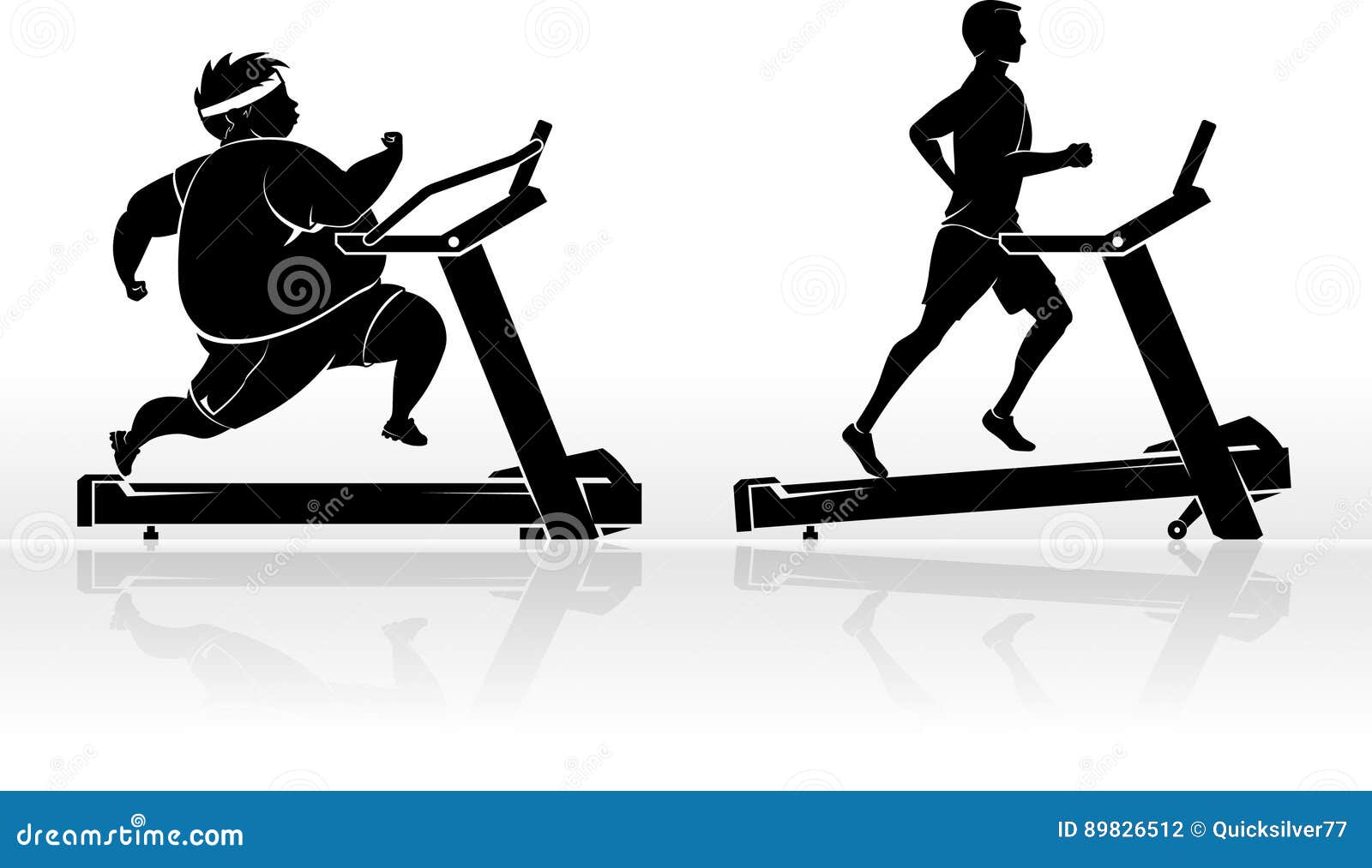 male exercise on tredmill