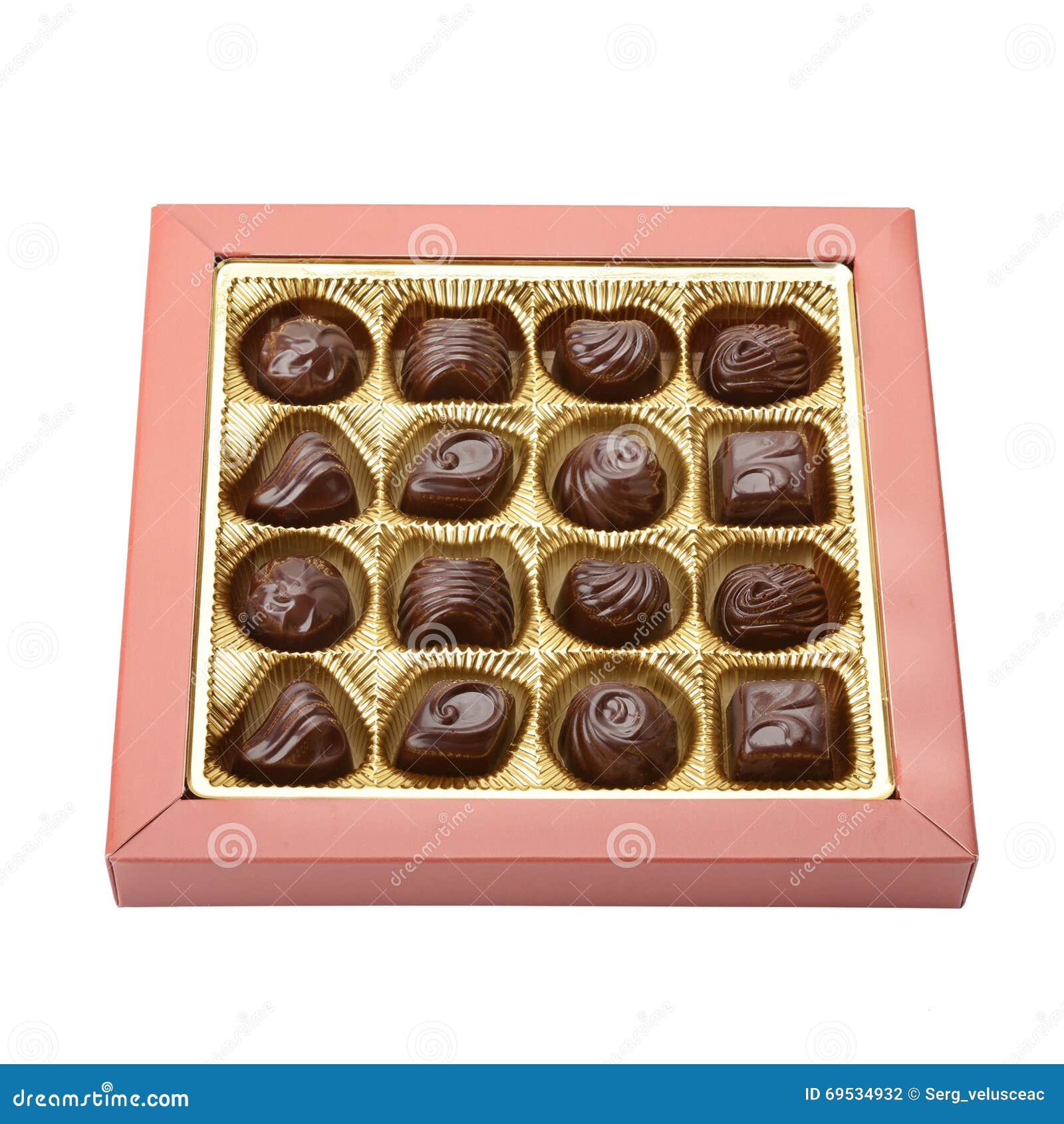 Variedad De Chocolates En Caja Foto de archivo Imagen de conjunto