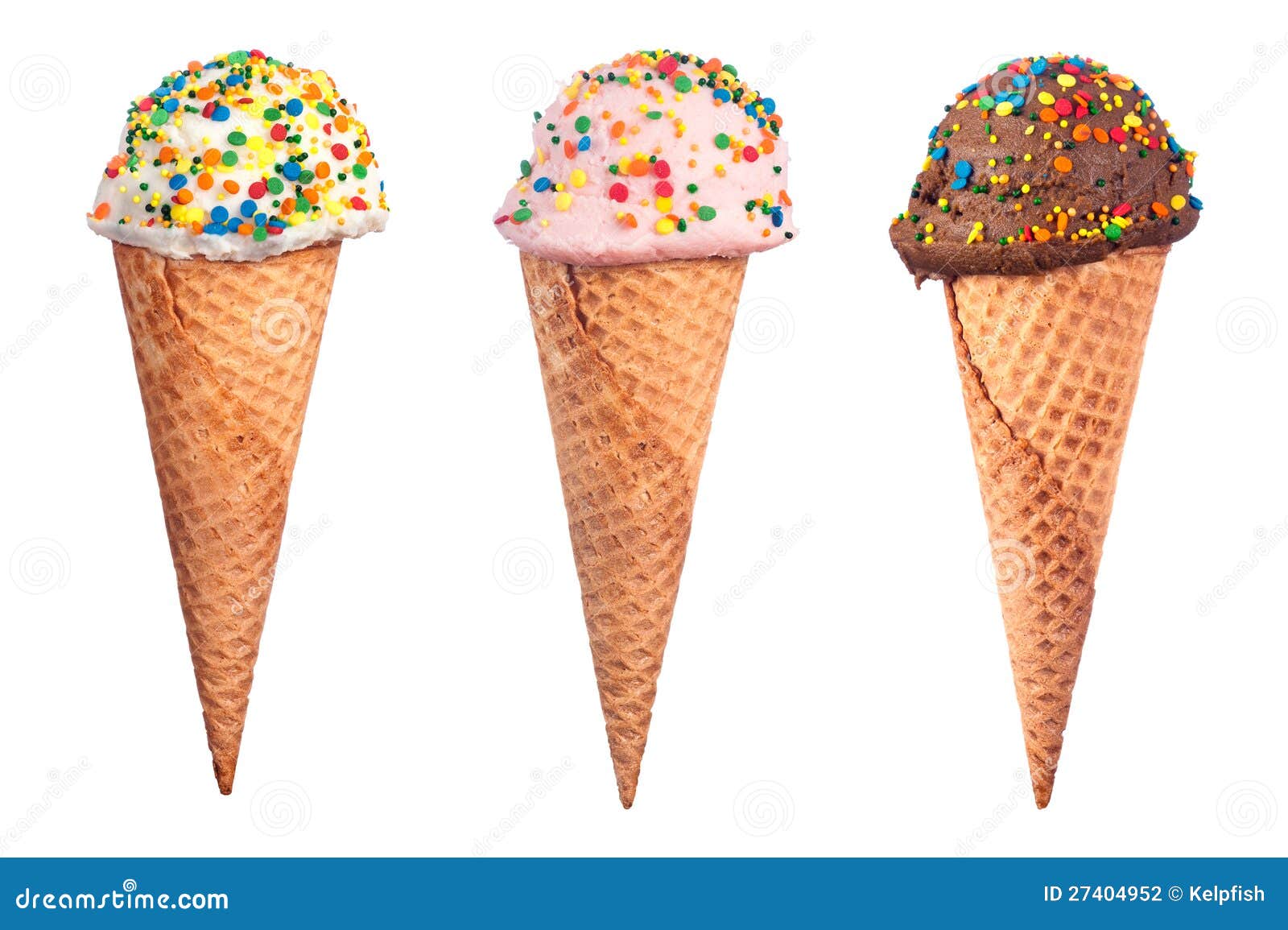 Variedade Do Cone De Gelado Foto de Stock Imagem de lanche, produto