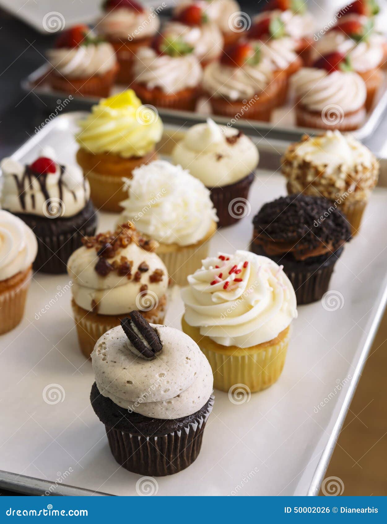 Variety of Cupcakes stock photo. Image of cupcakes, baked 50002026
