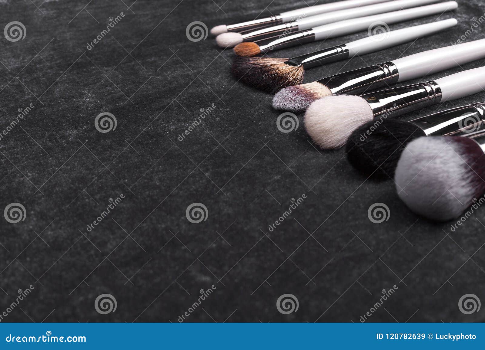 Variety Of Different Makeup Brushes Stock Image Image Of Female