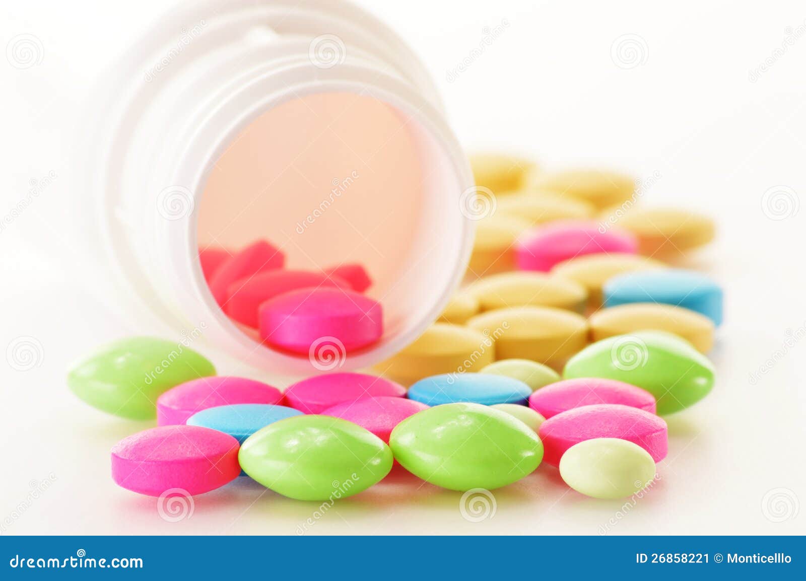 Variety of Drug Pills and Dietary Supplements Stock Image Image of