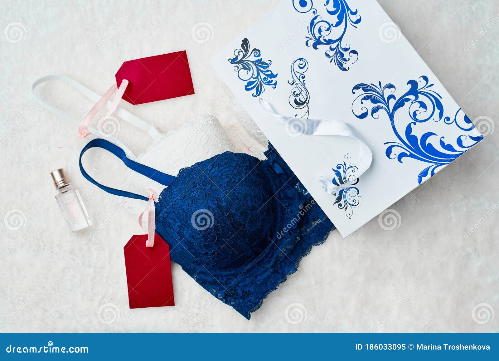 Variety of Female Bra in Underwear Store. Stock Image - Image of ...