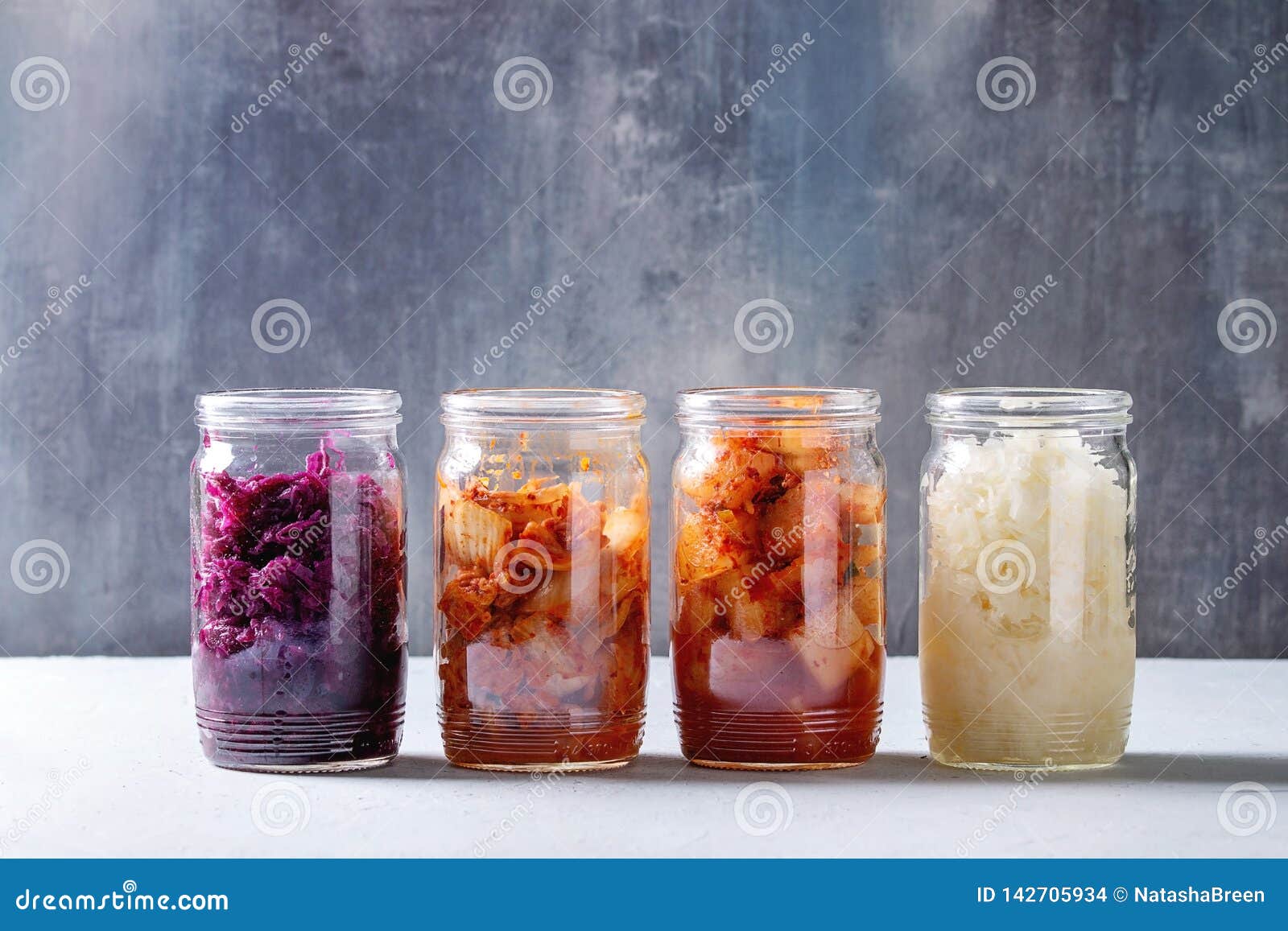 variety of fermented food