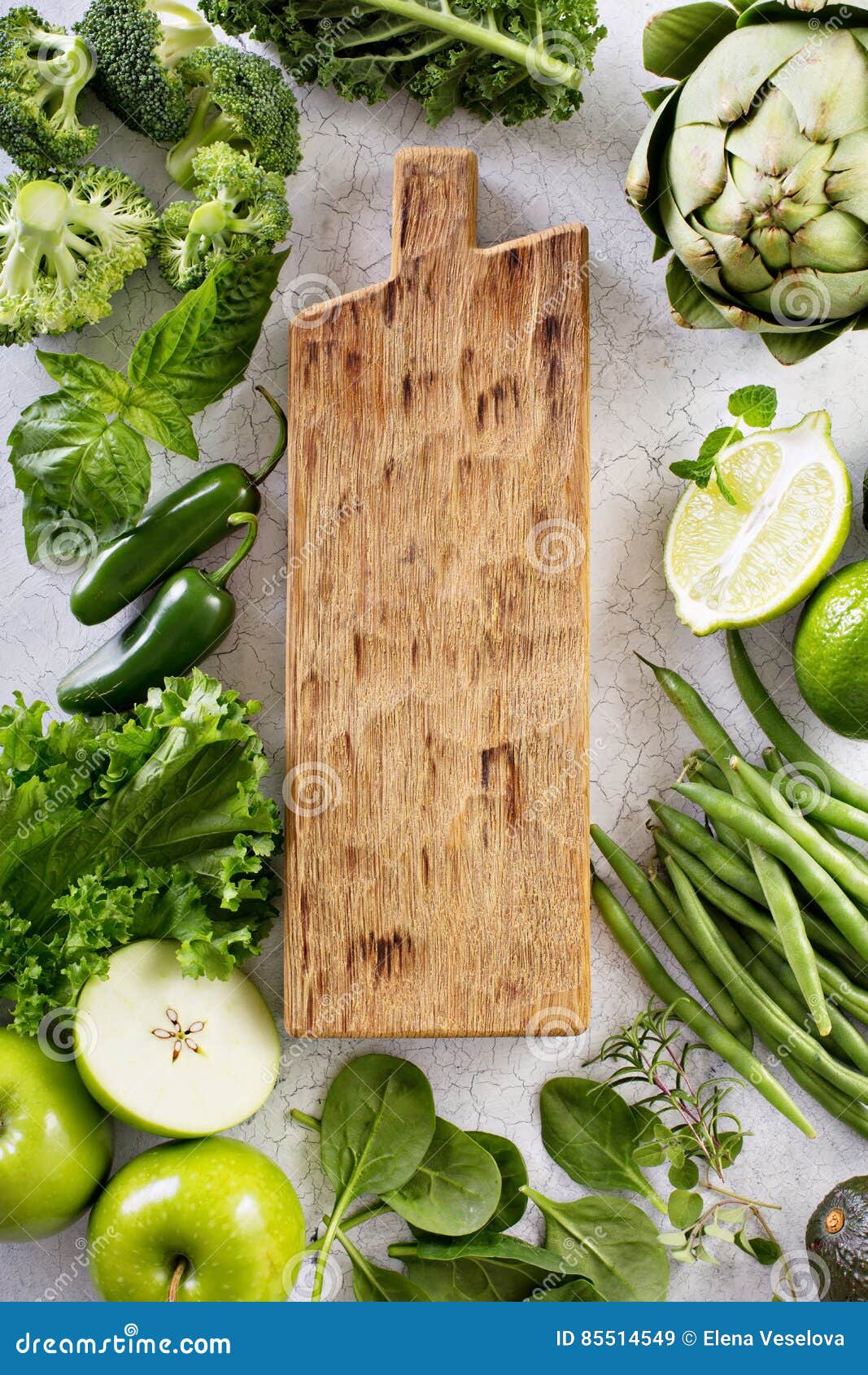 Variety of Green Vegetables and Fruits Stock Image Image of food, dill 85514549
