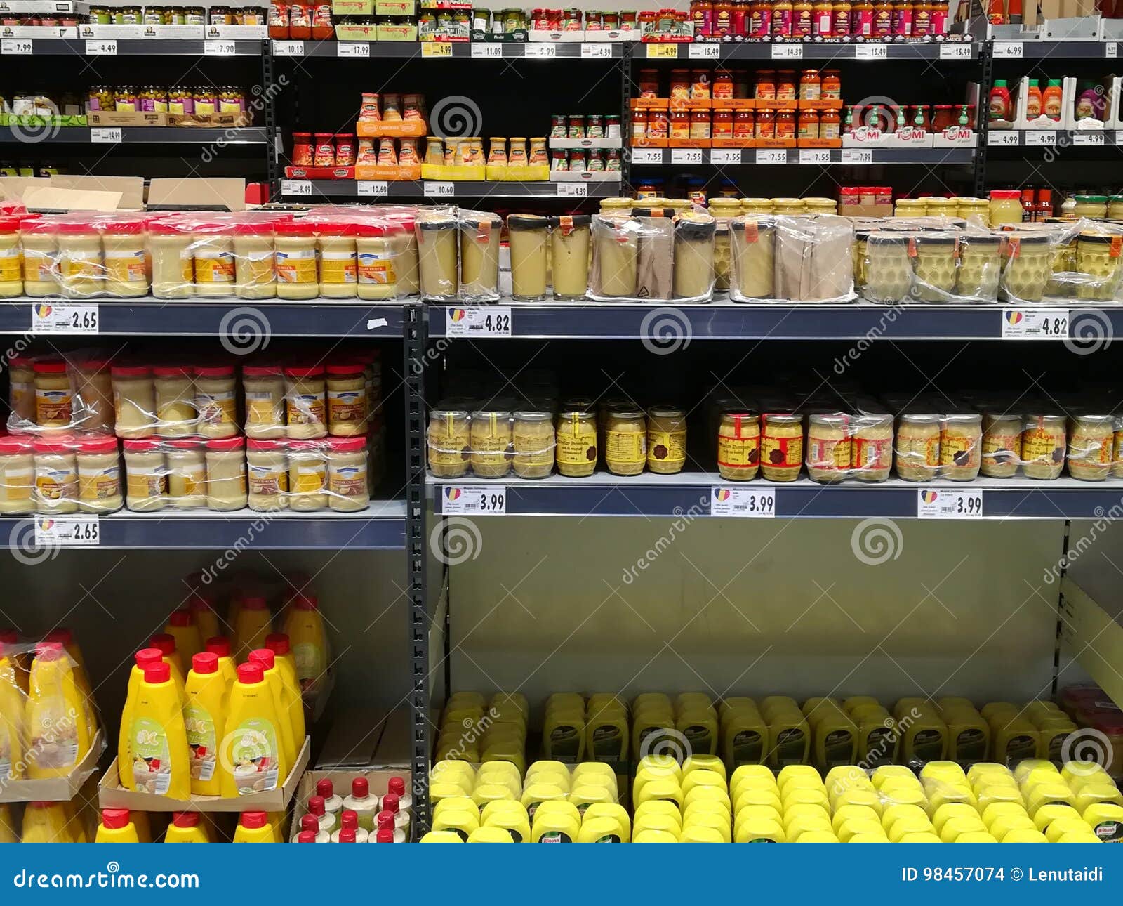 The Mustard And Condiment Aisle At A Whole Foods Market Grocery Store