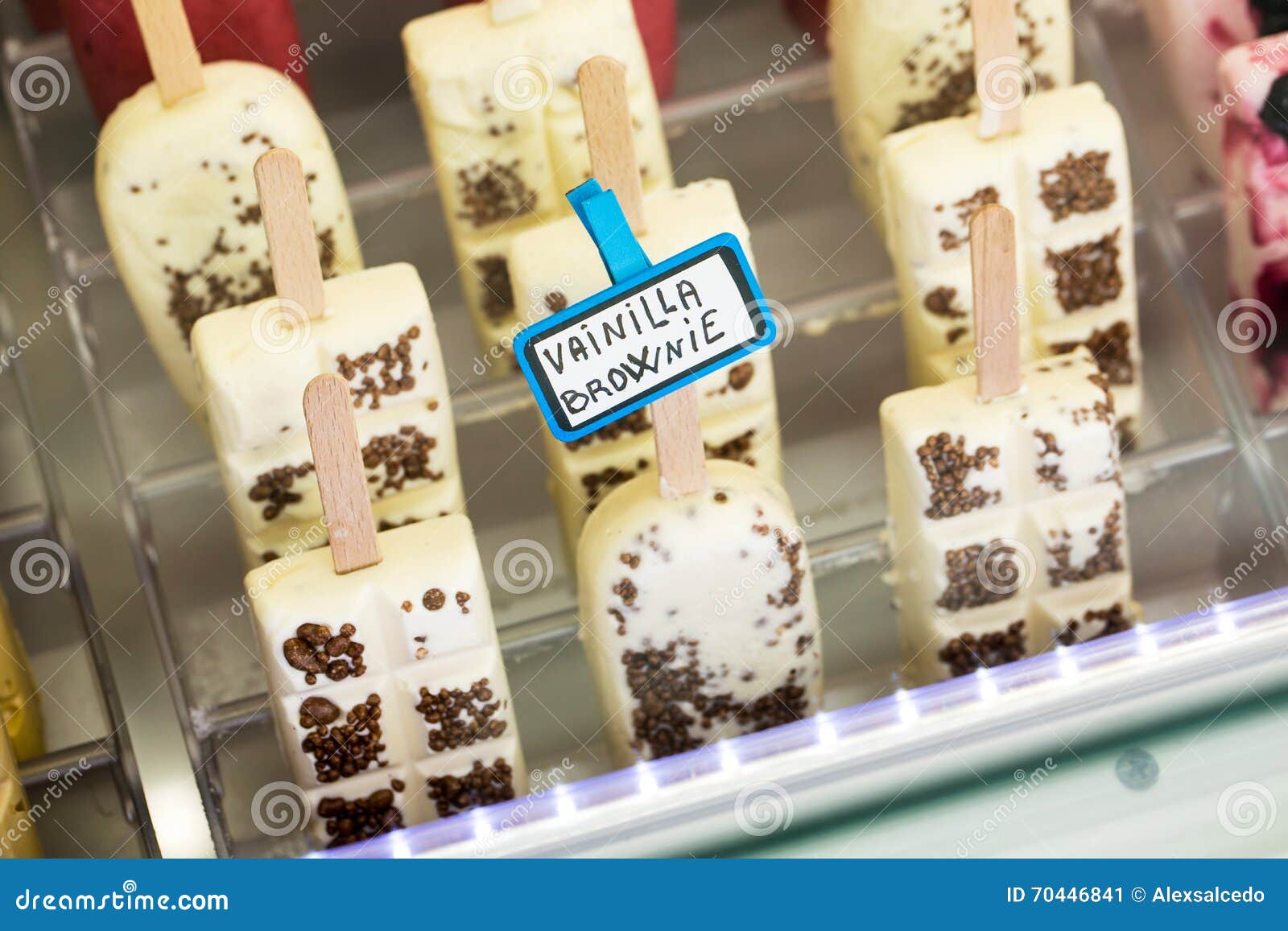 Variety of Popsicles in Shop Stock Image Image of brownie, shop 70446841