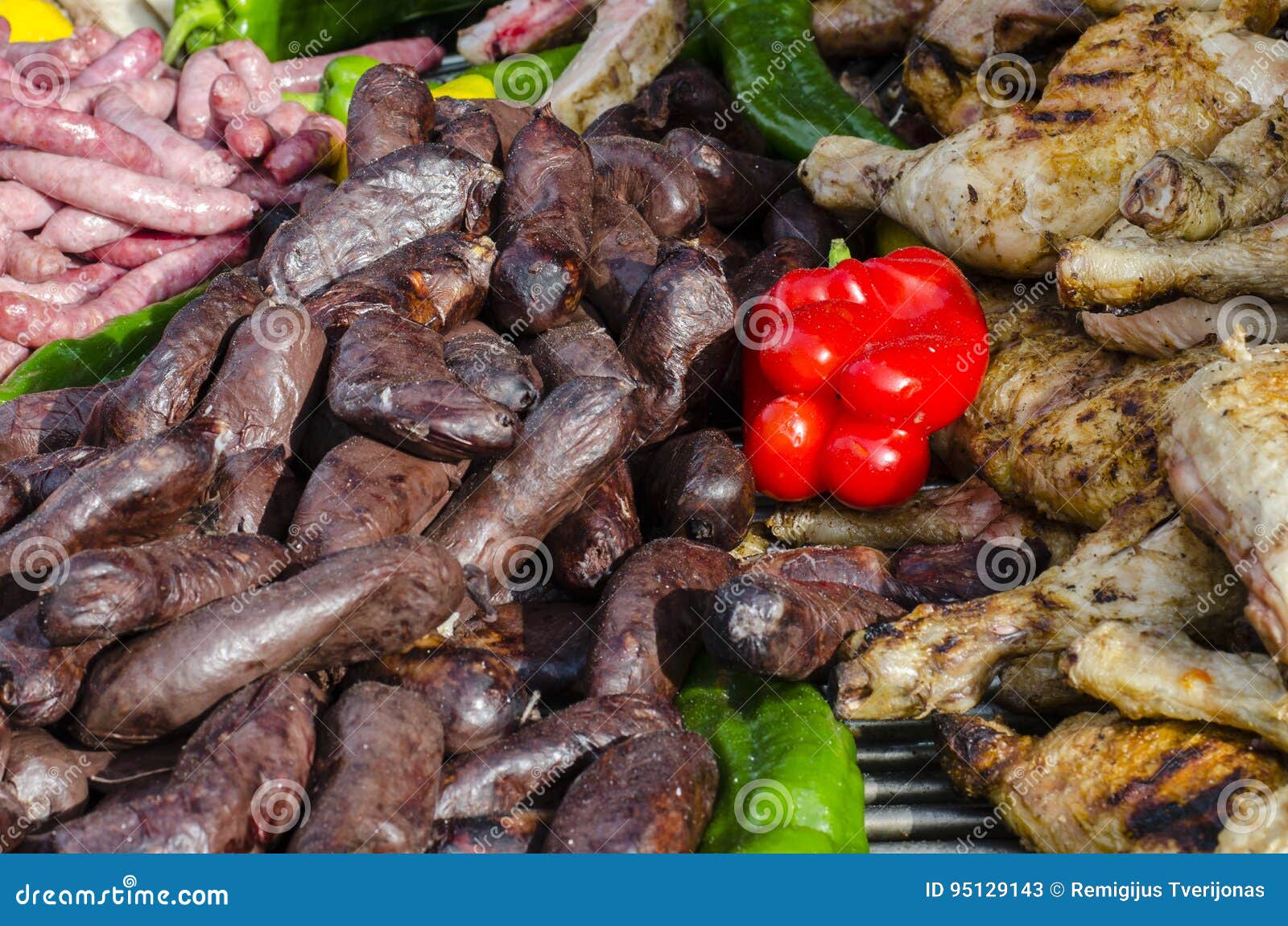 Variety of Spanish Cured Meats Stock Image Image of spain, chorizo