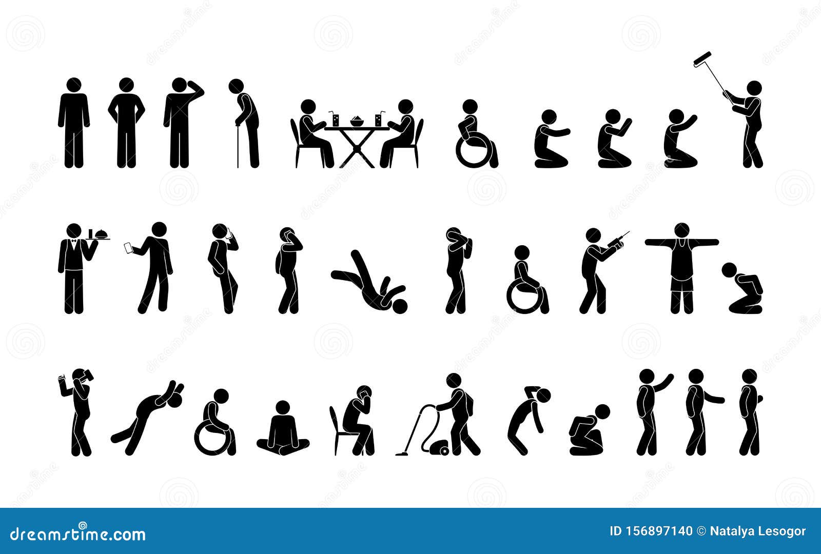 Stick Figures Walking Stock Illustrations – 158 Stick Figures Walking Stock  Illustrations, Vectors & Clipart - Dreamstime