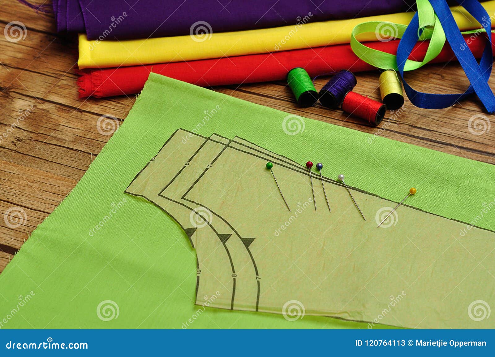 A Variety of Tools Used for Needle Work Stock Image Image of lines