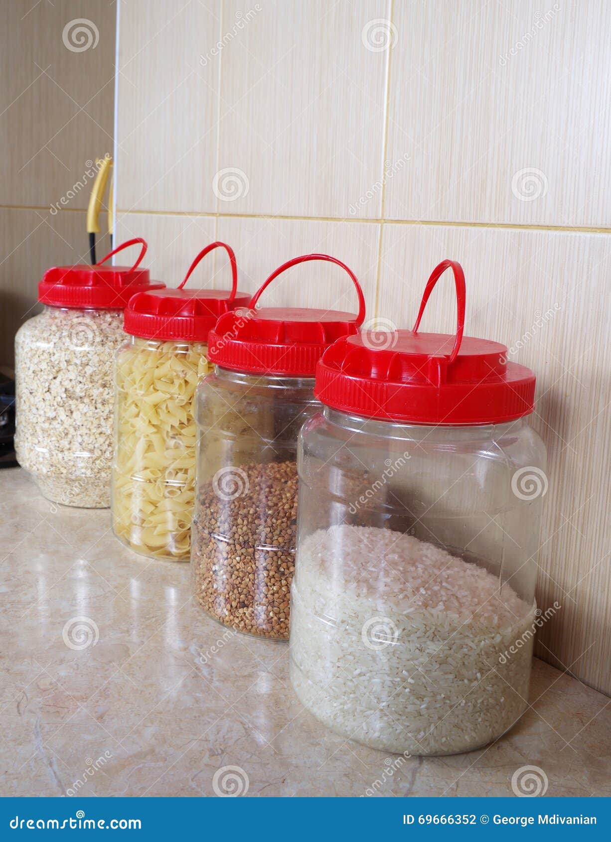 varios dry food, seeds in bottles