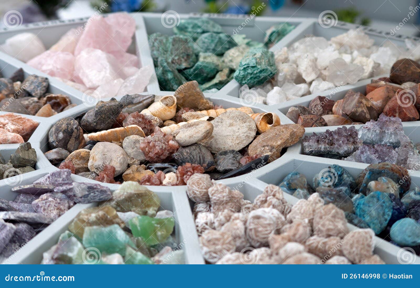 de repuesto matraz traducir Varios minerales en venta foto de archivo. Imagen de cuarzo - 26146998