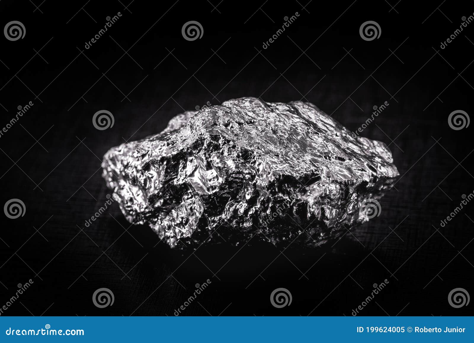 Aluminum Nuggets On A White Background Industrial Minerals RoyaltyFree Stock Photo
