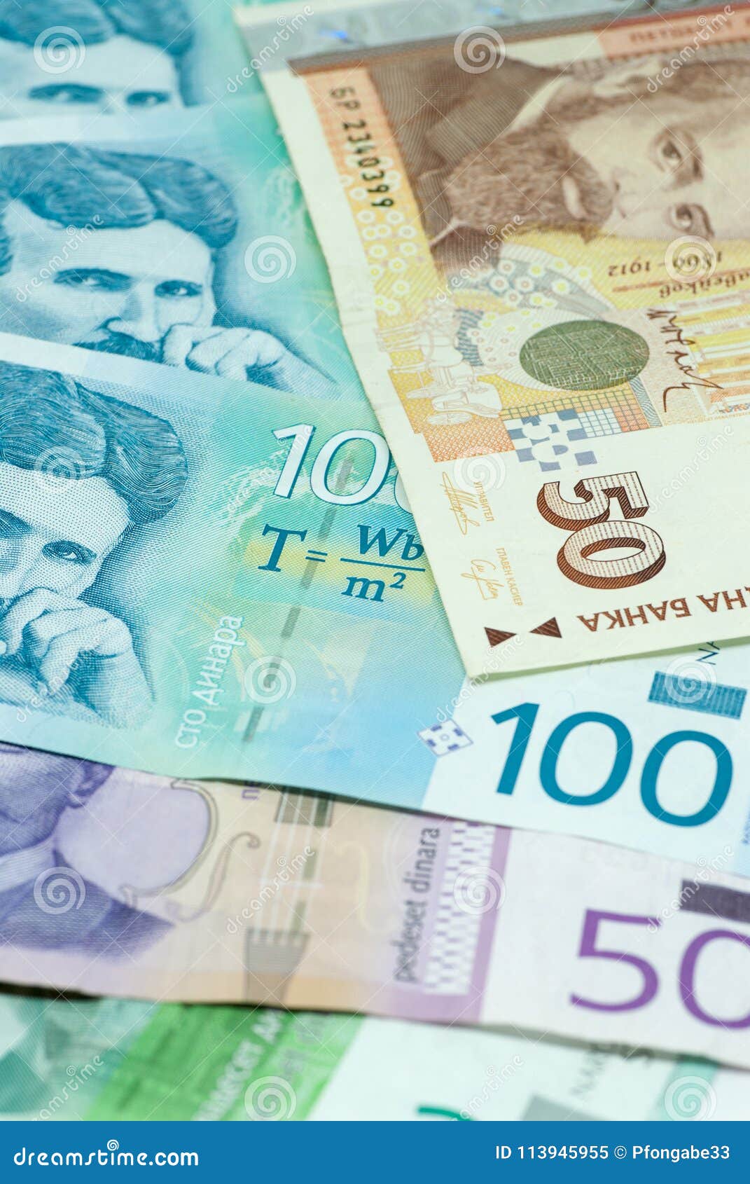 Various Banknotes Of Serbian Dinar And Bulgarian Leva Bilateral - 