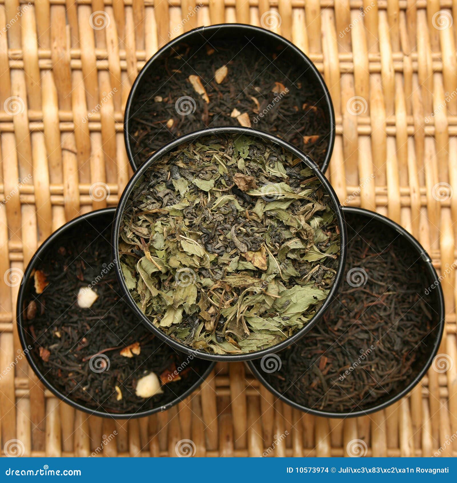 Various Blends of Tea Leaves Stock Photo Image of drink, herb 10573974