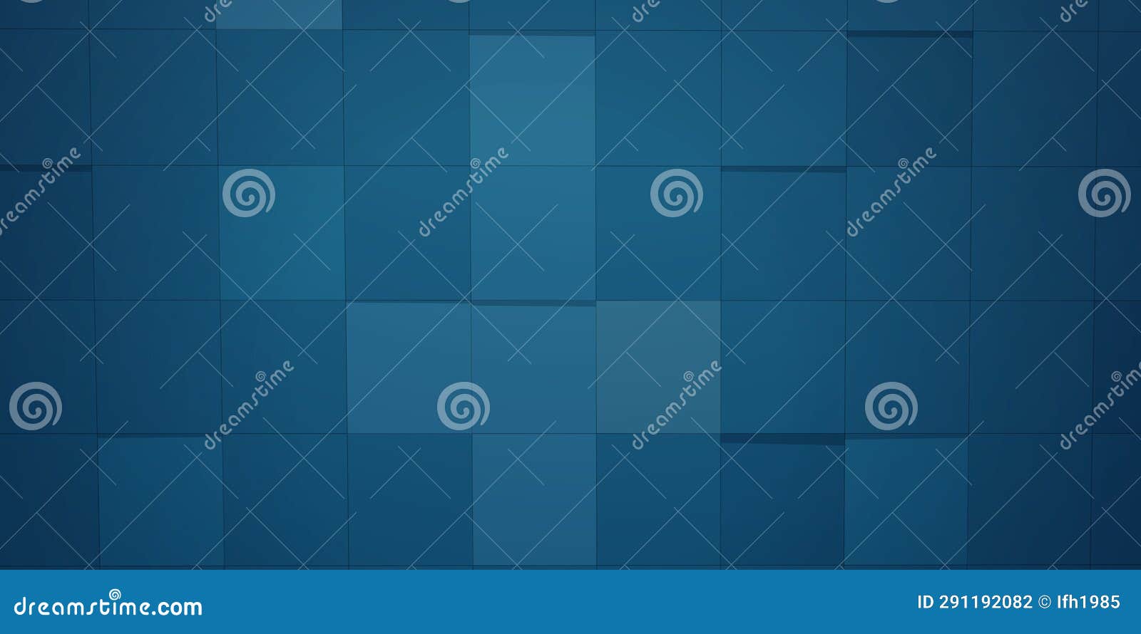 A Various Blue Color Tiles Abstract Backdrop Stock Illustration